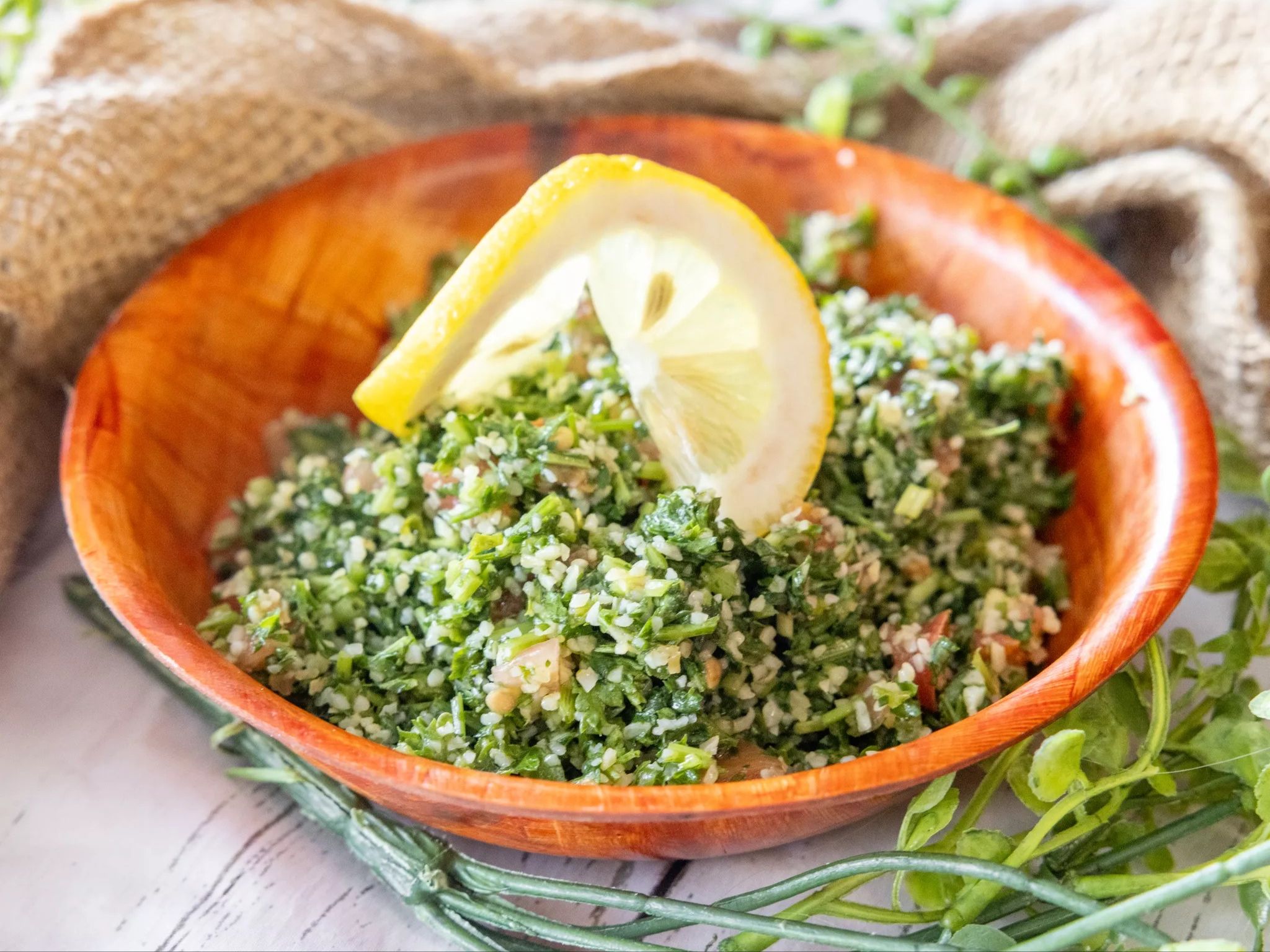 Tabouli Salad Serves 10.