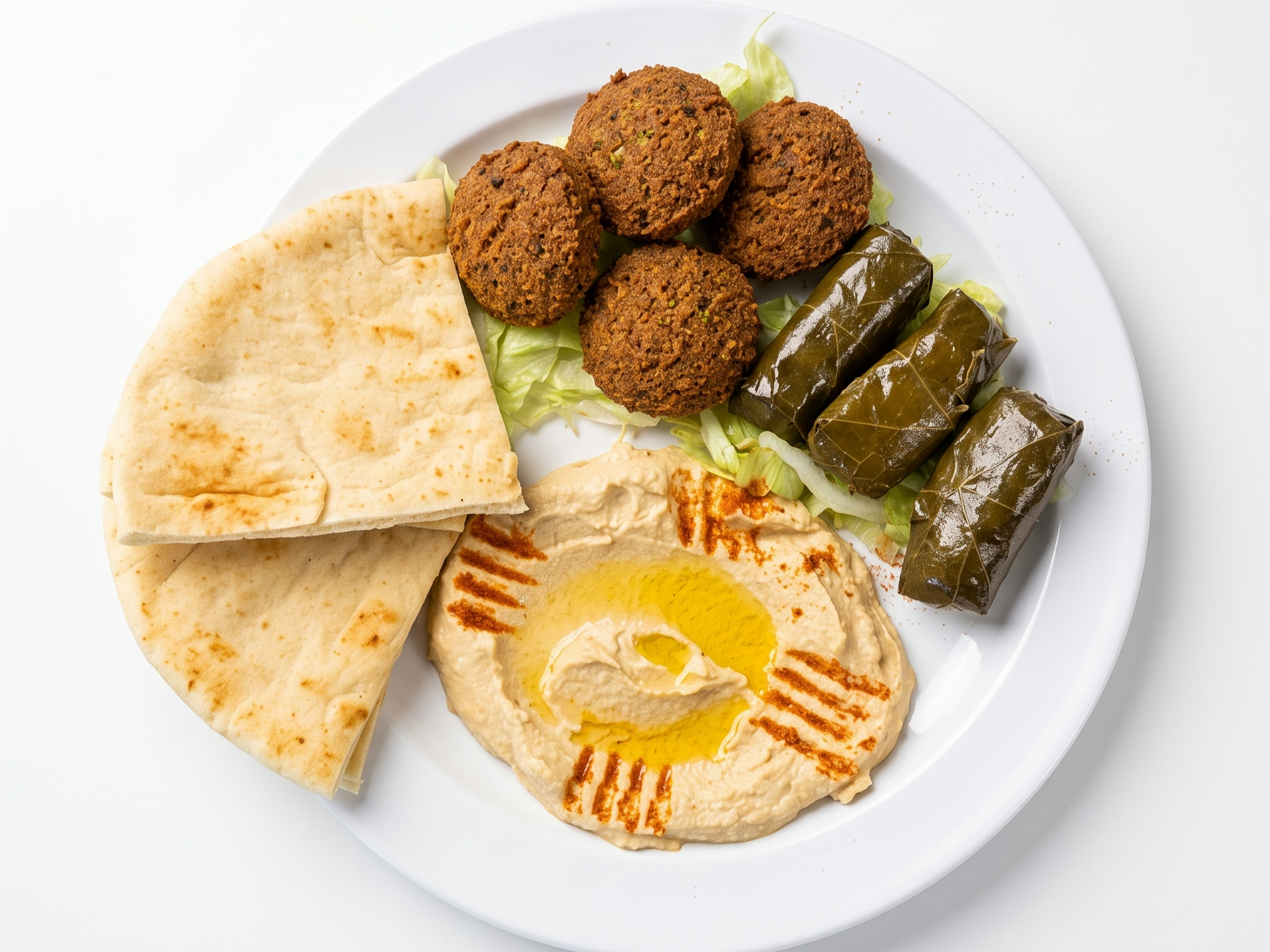 Trio (Humus, 4Dulma, 4pc Falafel).