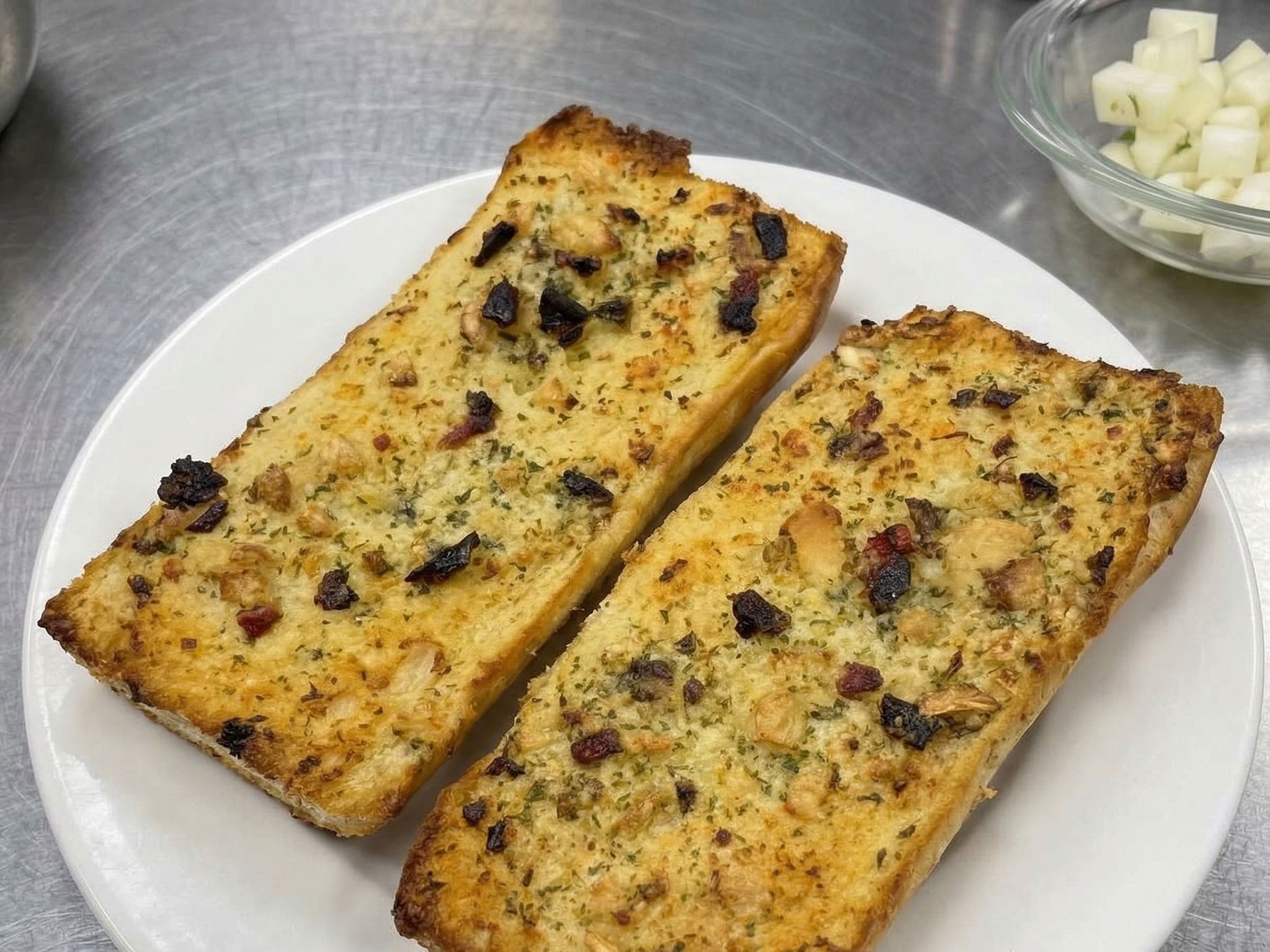 Toasted Garlic Bread with Warm Marinara-O