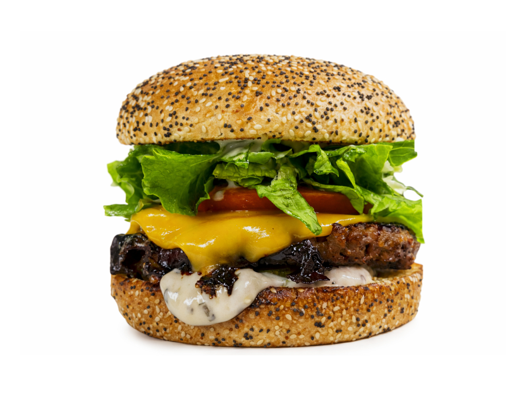 Gluten Free DV Cheese Burger.