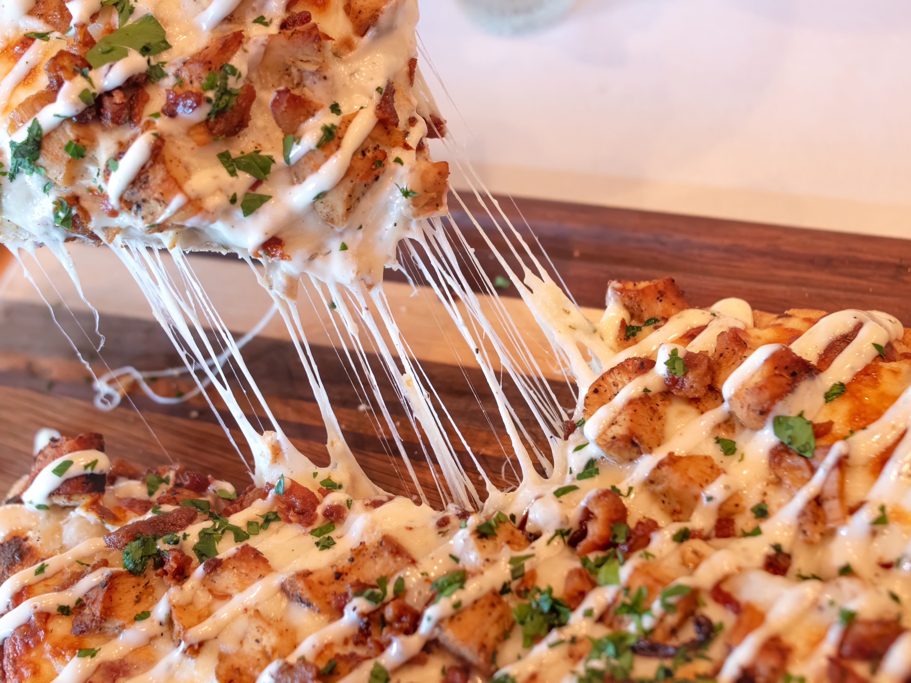 Margherita Chicken Flatbread.