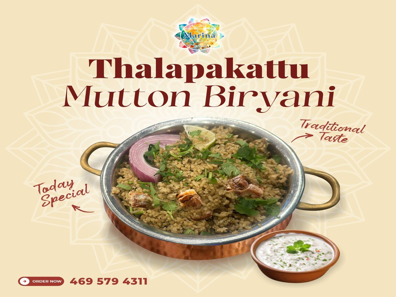 Thalapakatti Mutton Biriyani.