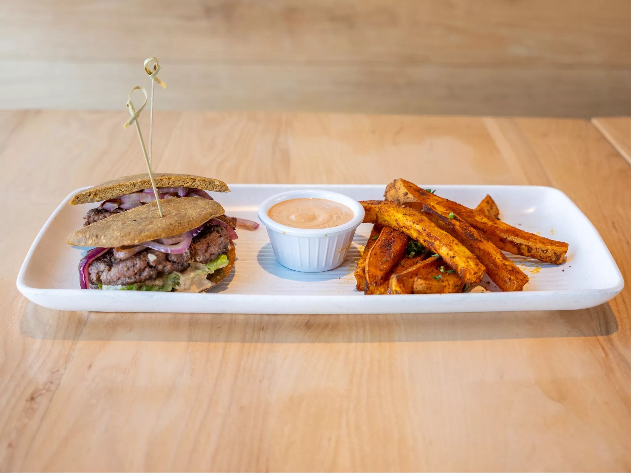 Lamb Kafta Burger.