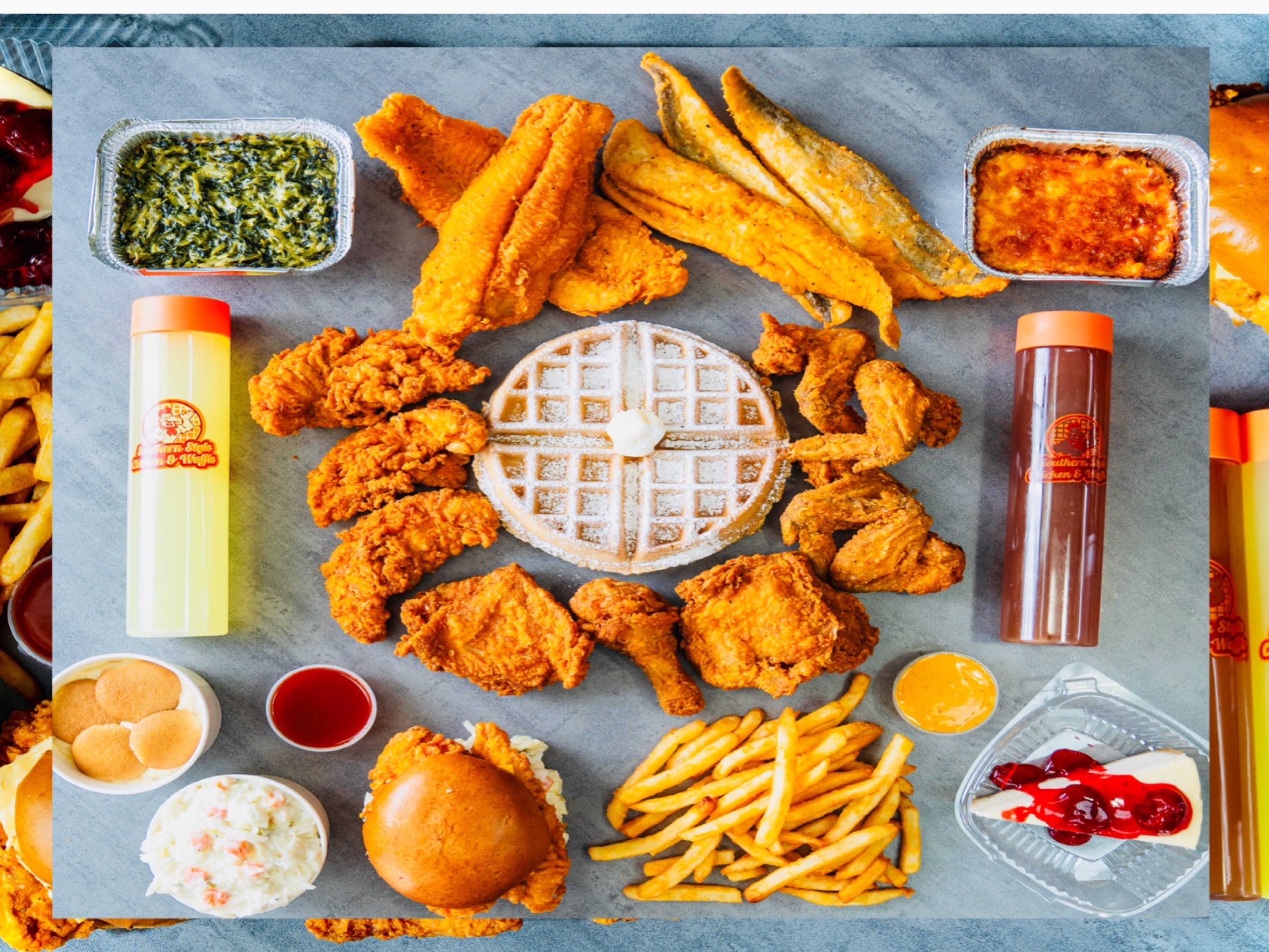 5 Pcs Chicken & 5 Catfish W/ 2 Sides
