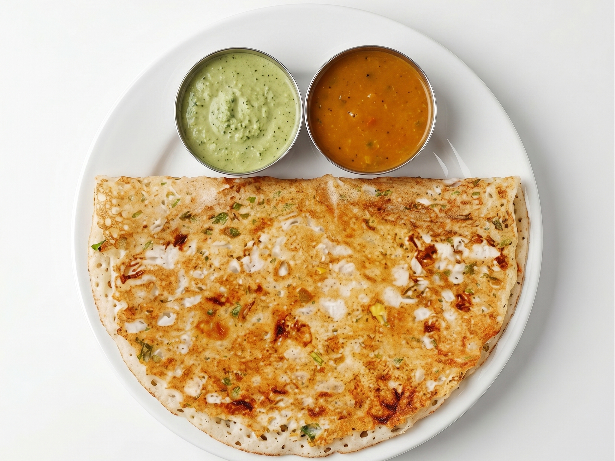 Cheddar Cheese & Fresh Tomato Rava Dosa