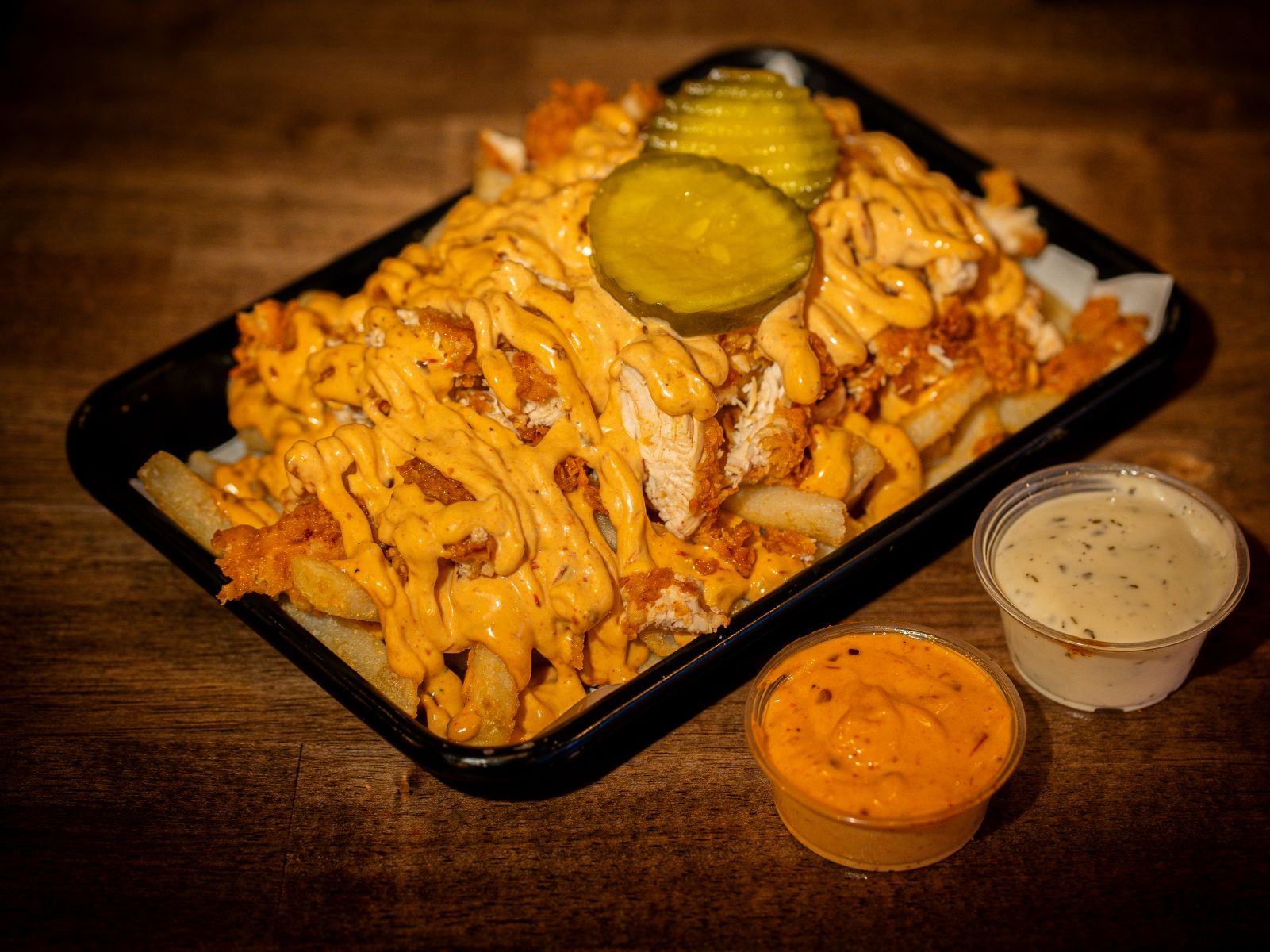 Flamin Loaded Fries with 2 Tenders