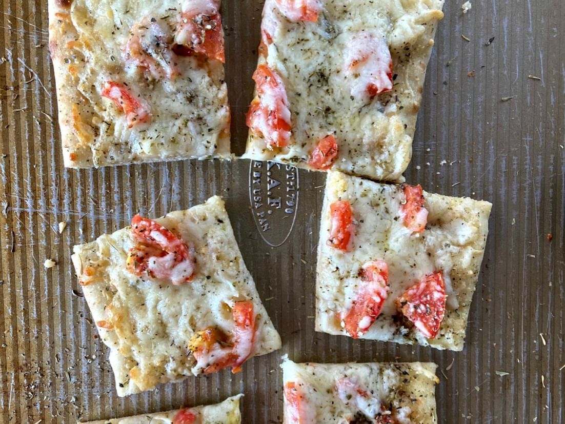 Cheese Garlic Tomato Bread.