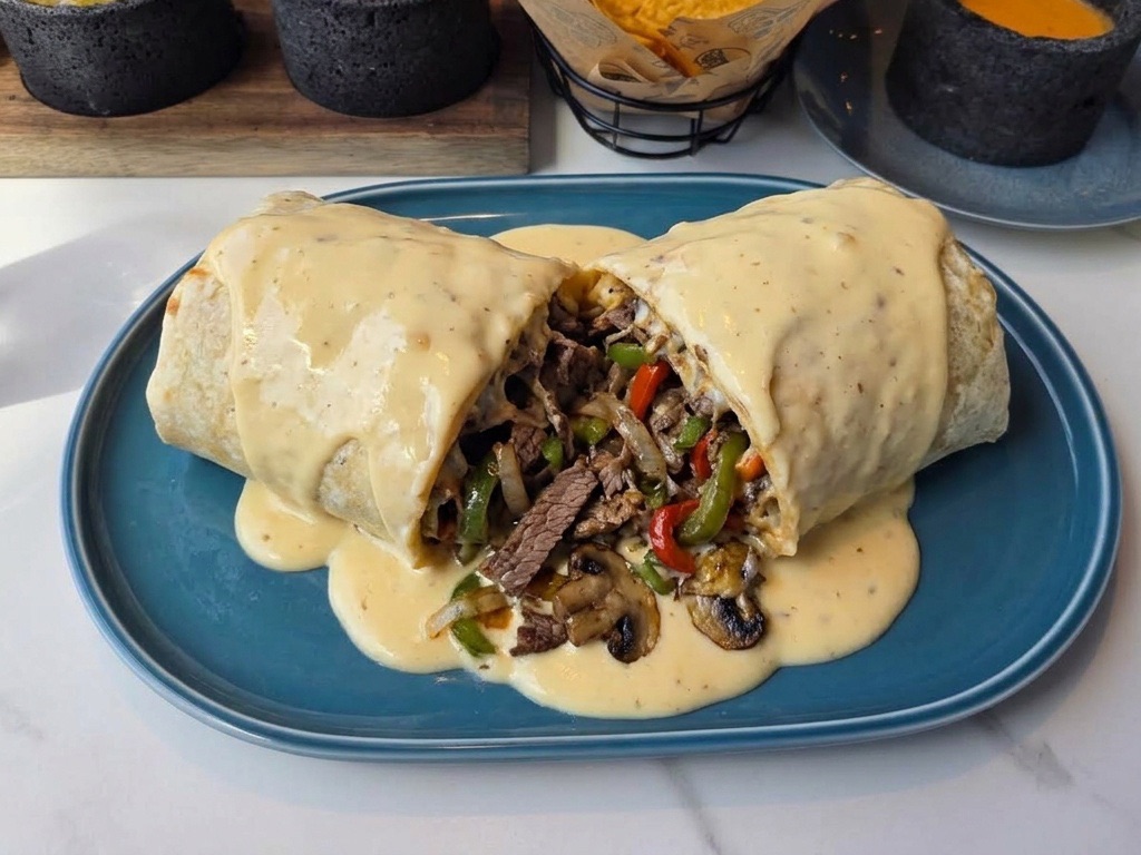 Philly Cheesesteak Burrito.