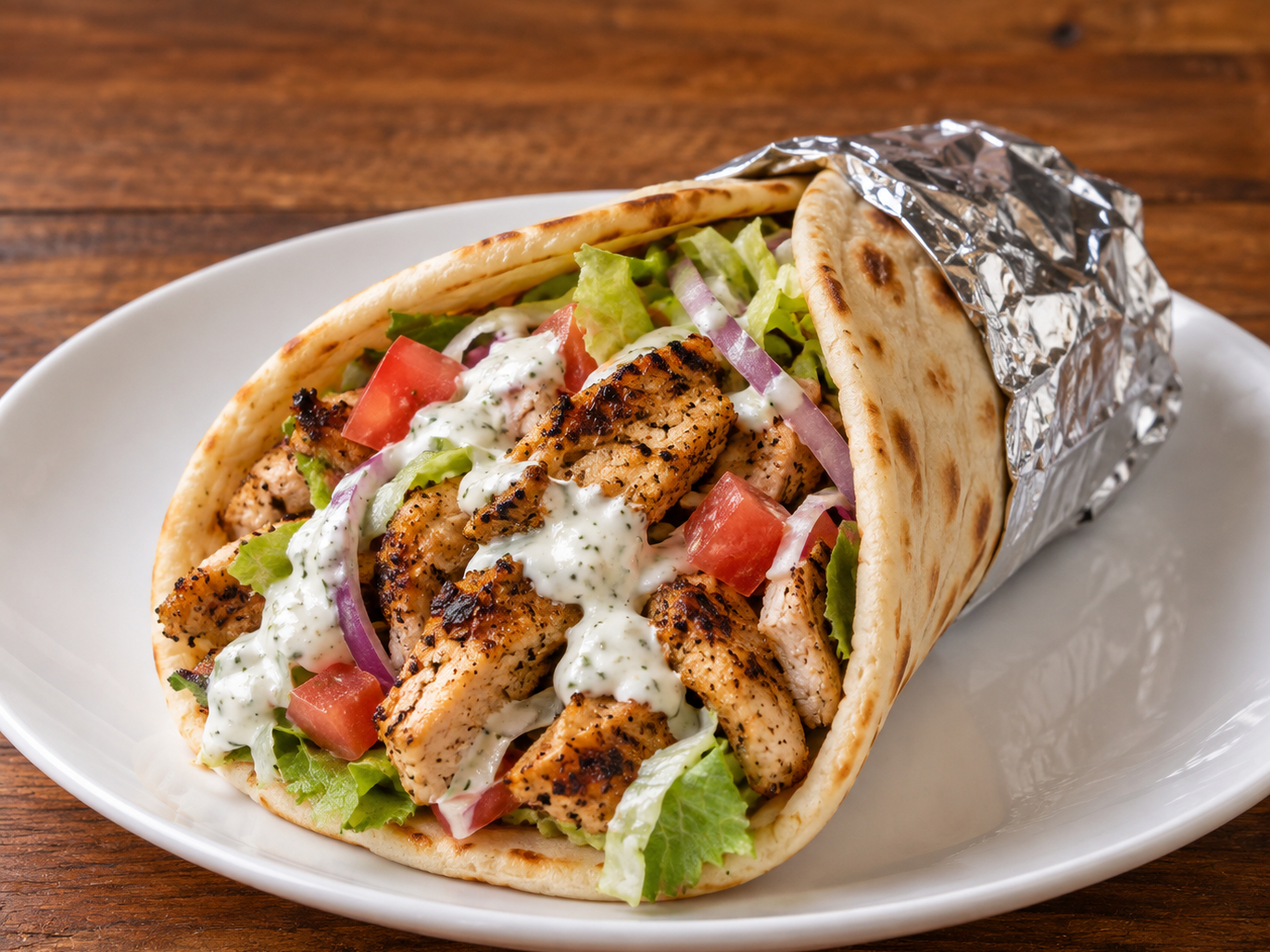Chicken Gyro Wrap.