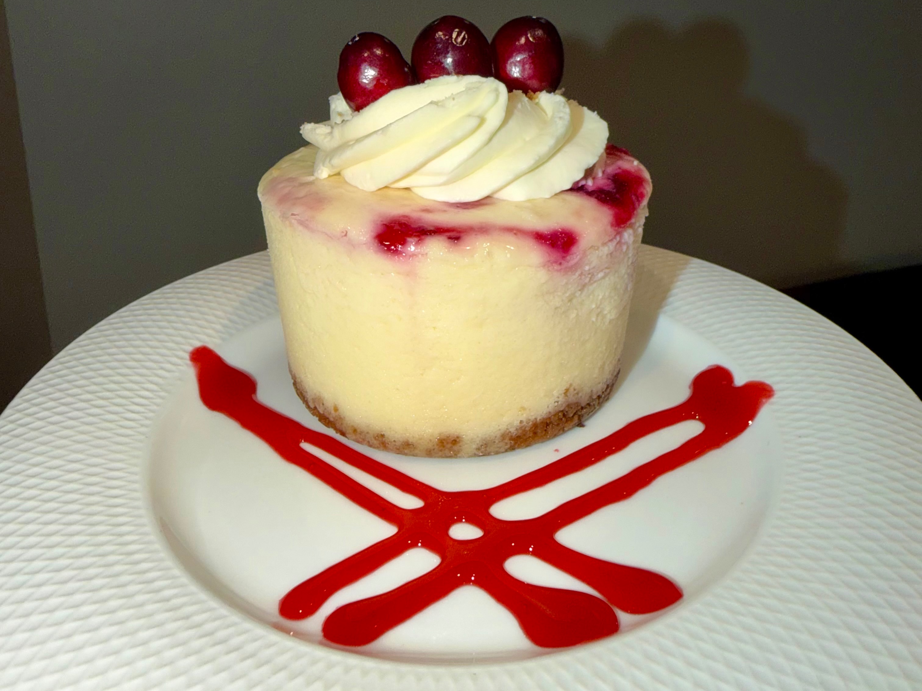 Cranberry Cheesecake.