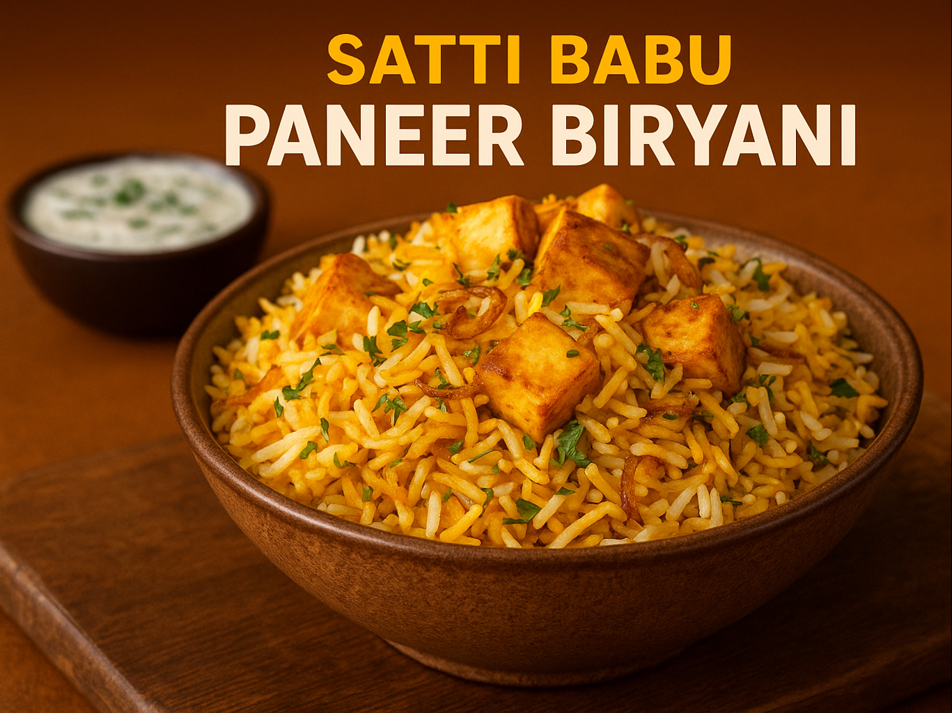 Sattibabu Fry Piece Paneer Biryani.