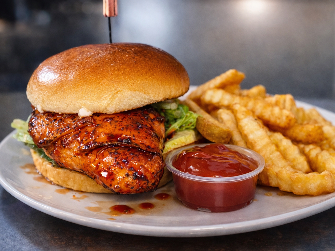 Jerk Chicken Sandwich B.