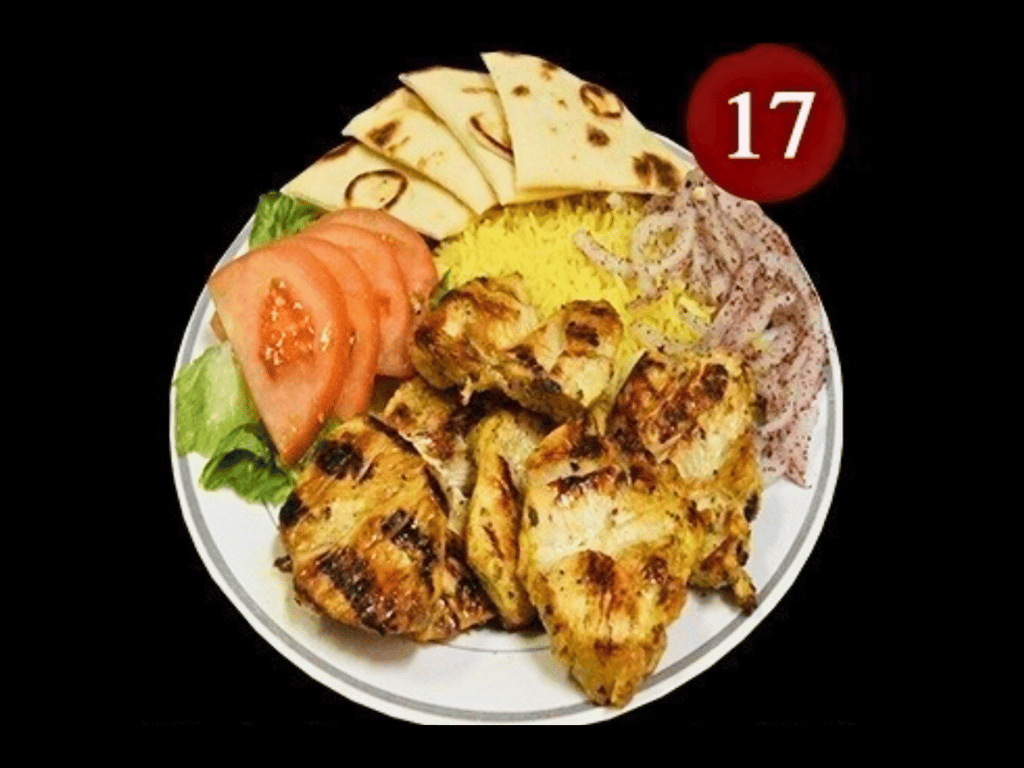 #17 Chk Souvlaki Plate