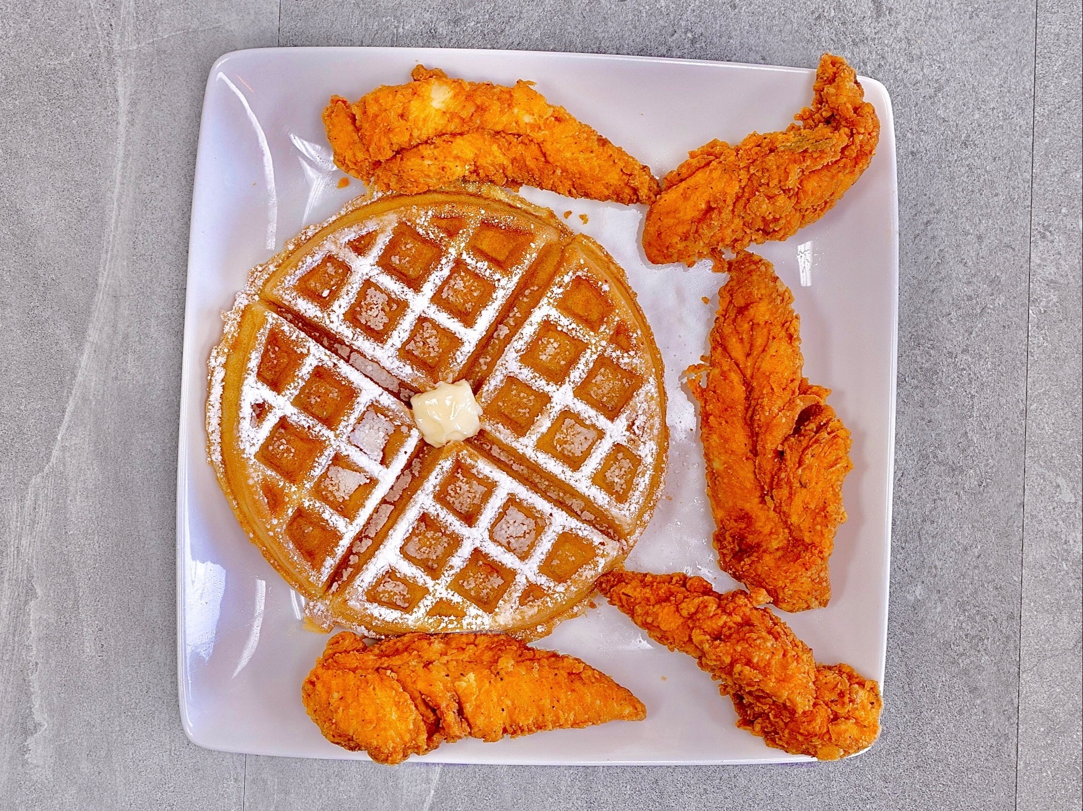 5 Tenders & 1 Waffle.