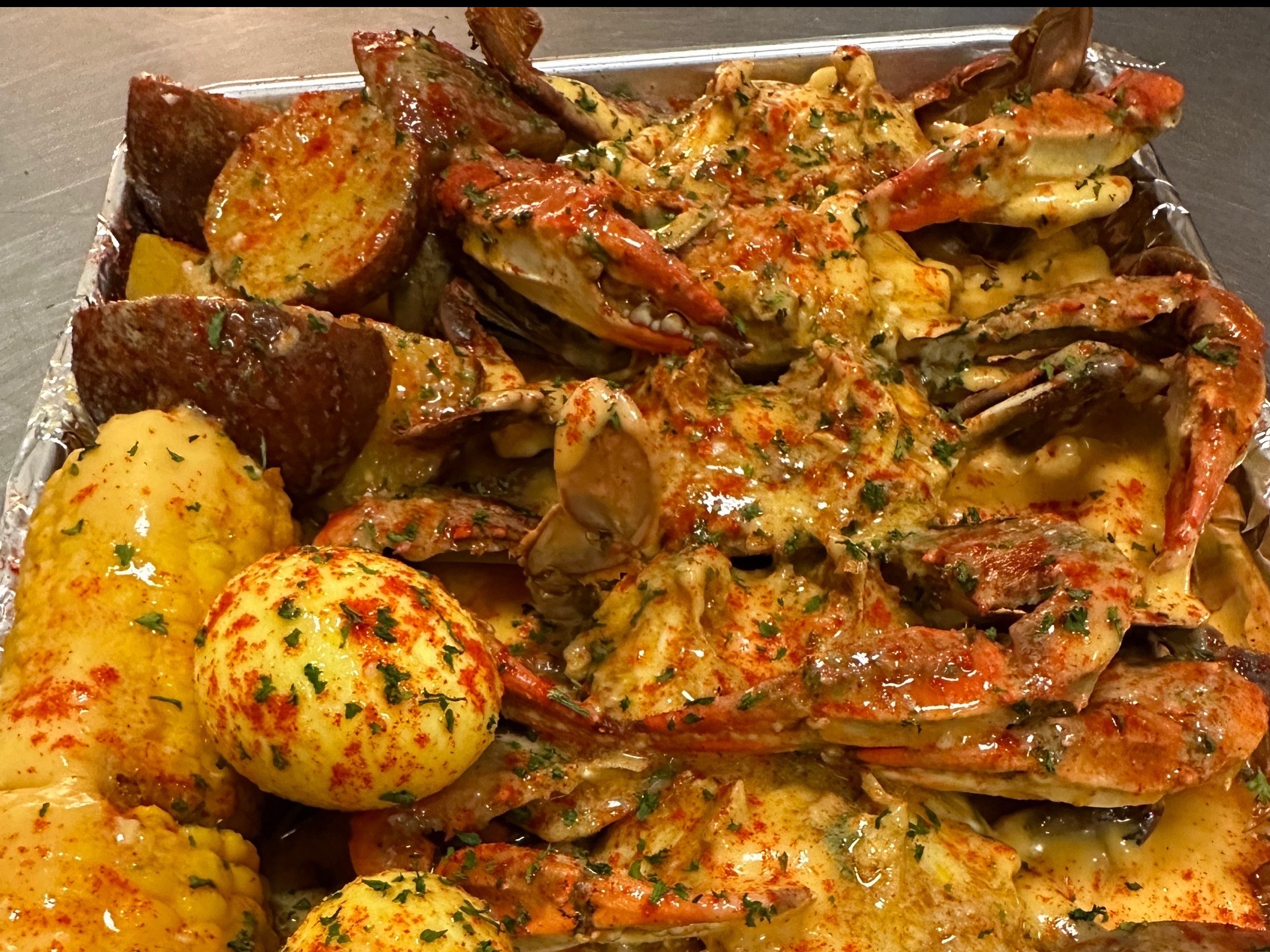Garlic Blue Crab(6) Tray