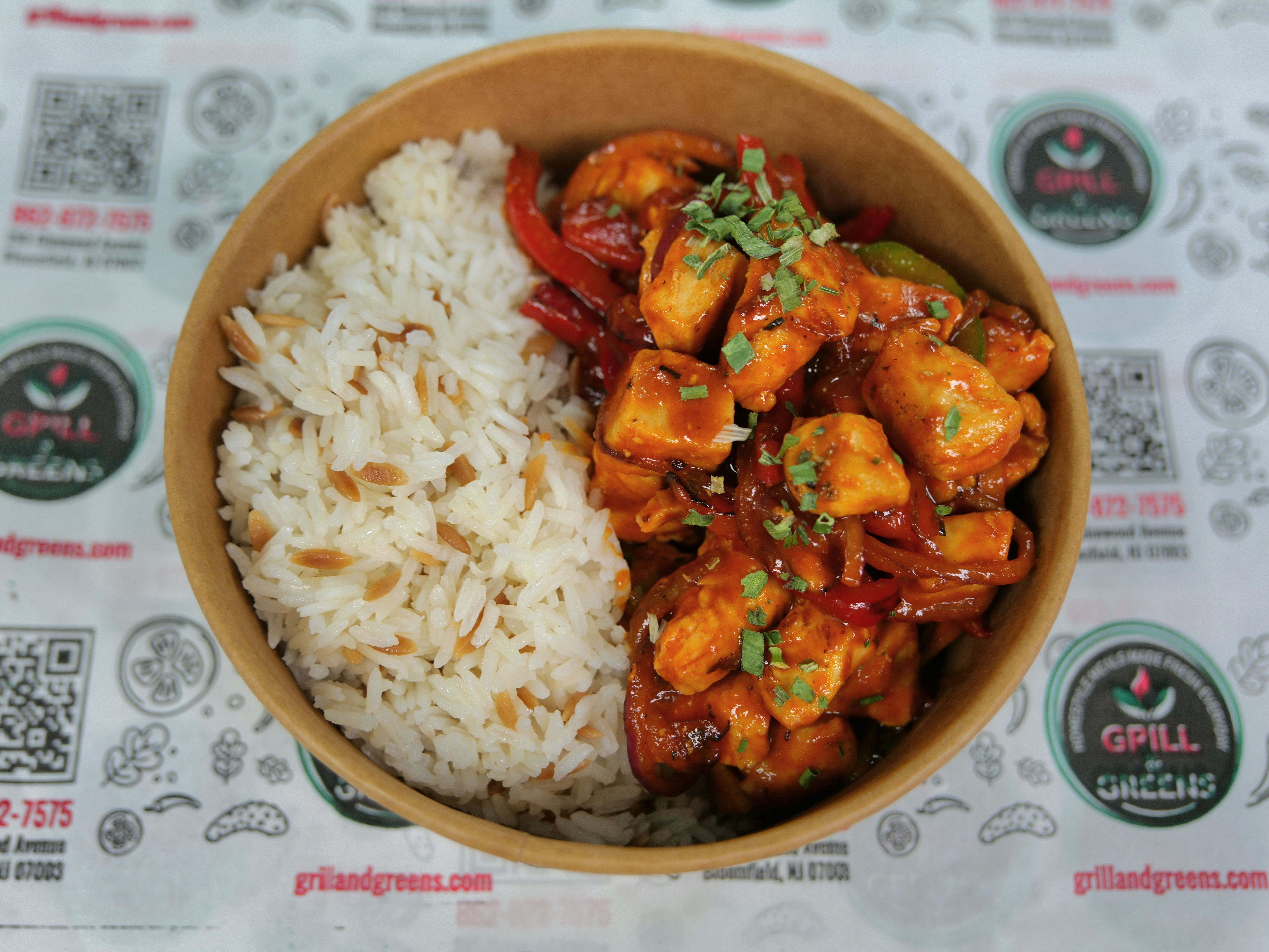 Sriracha Chicken with Rice.