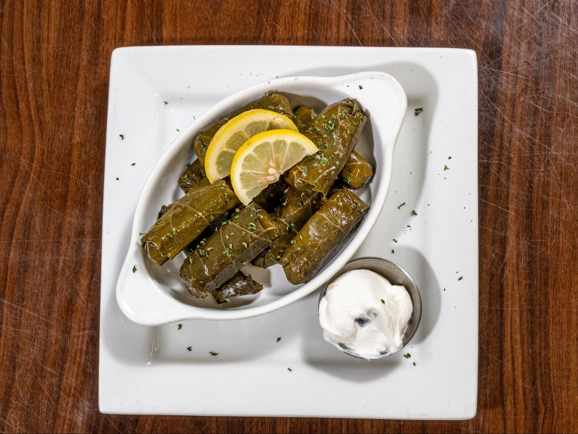 Dolmades.