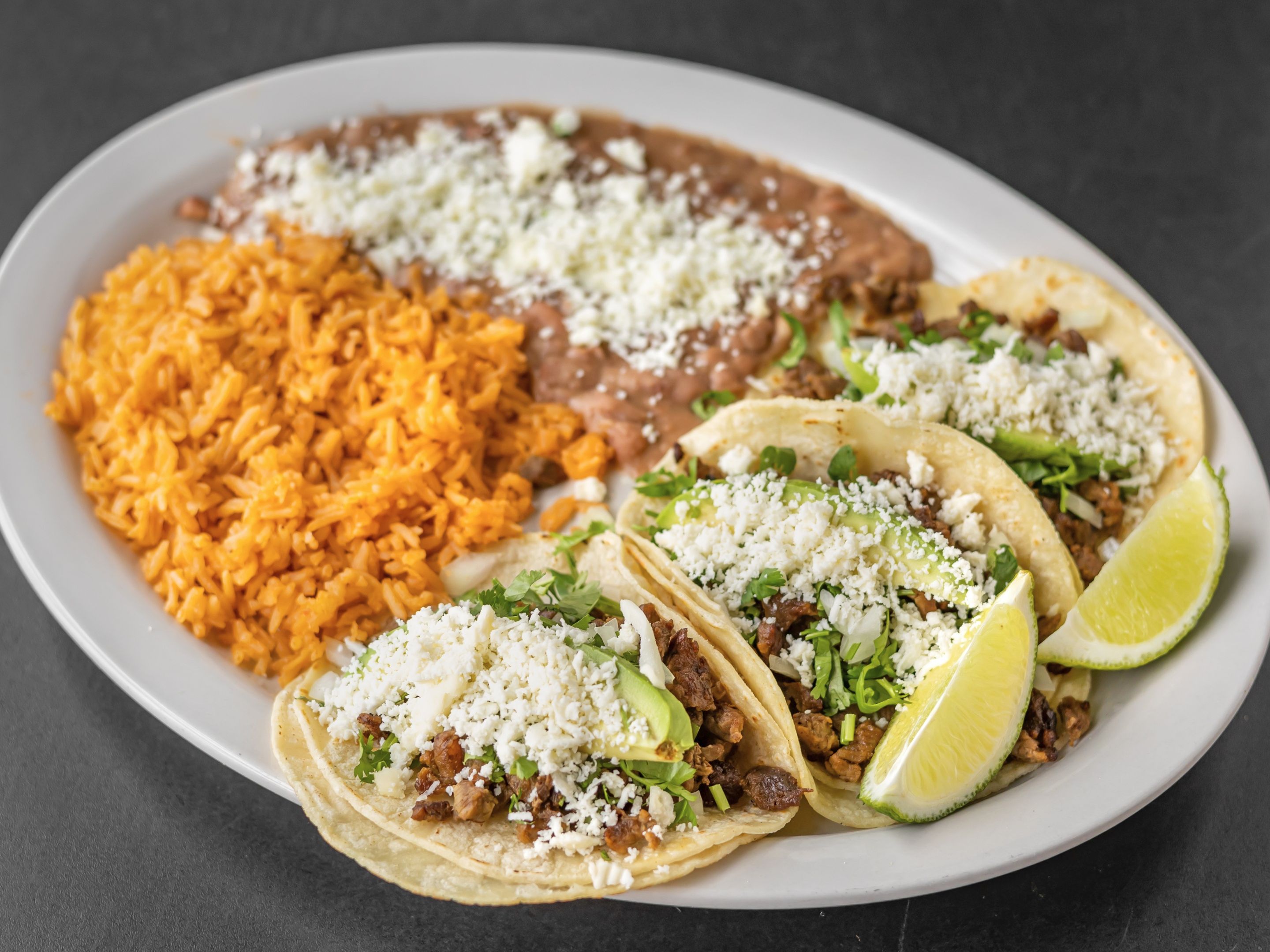 Taco Norteño Platter.