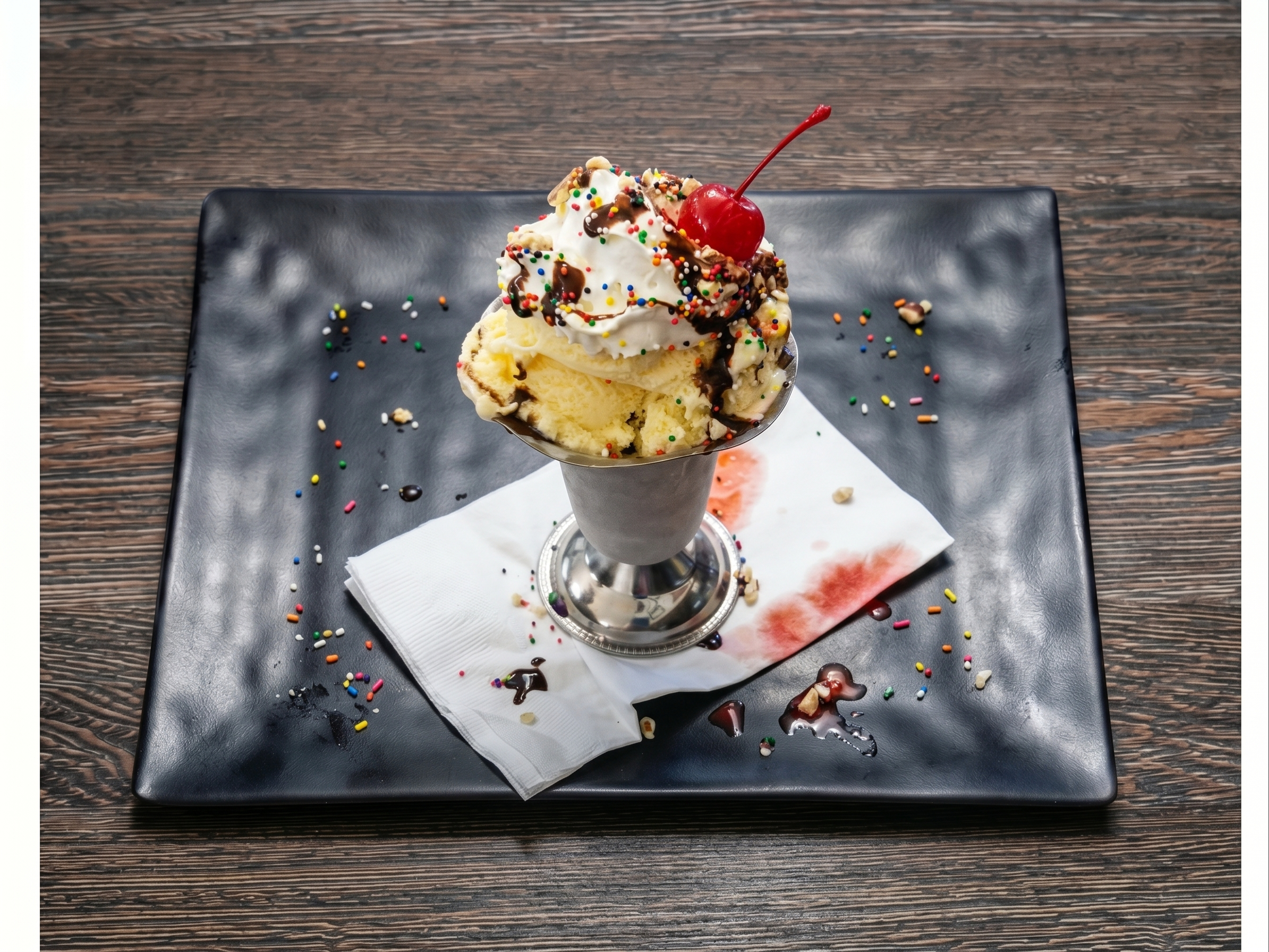 Large Hot Fudge Sundae.
