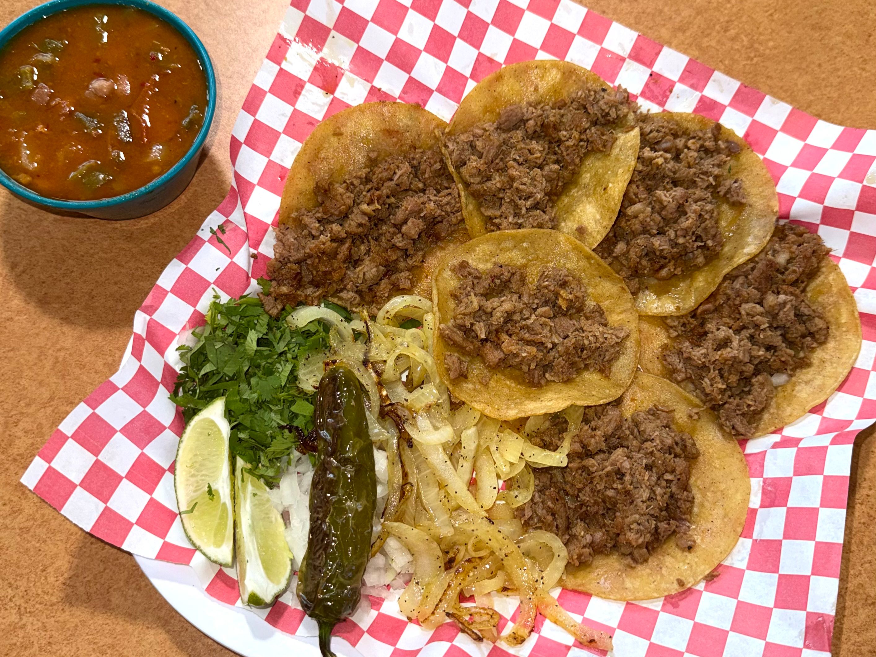 6 Mini Tacos de Asada