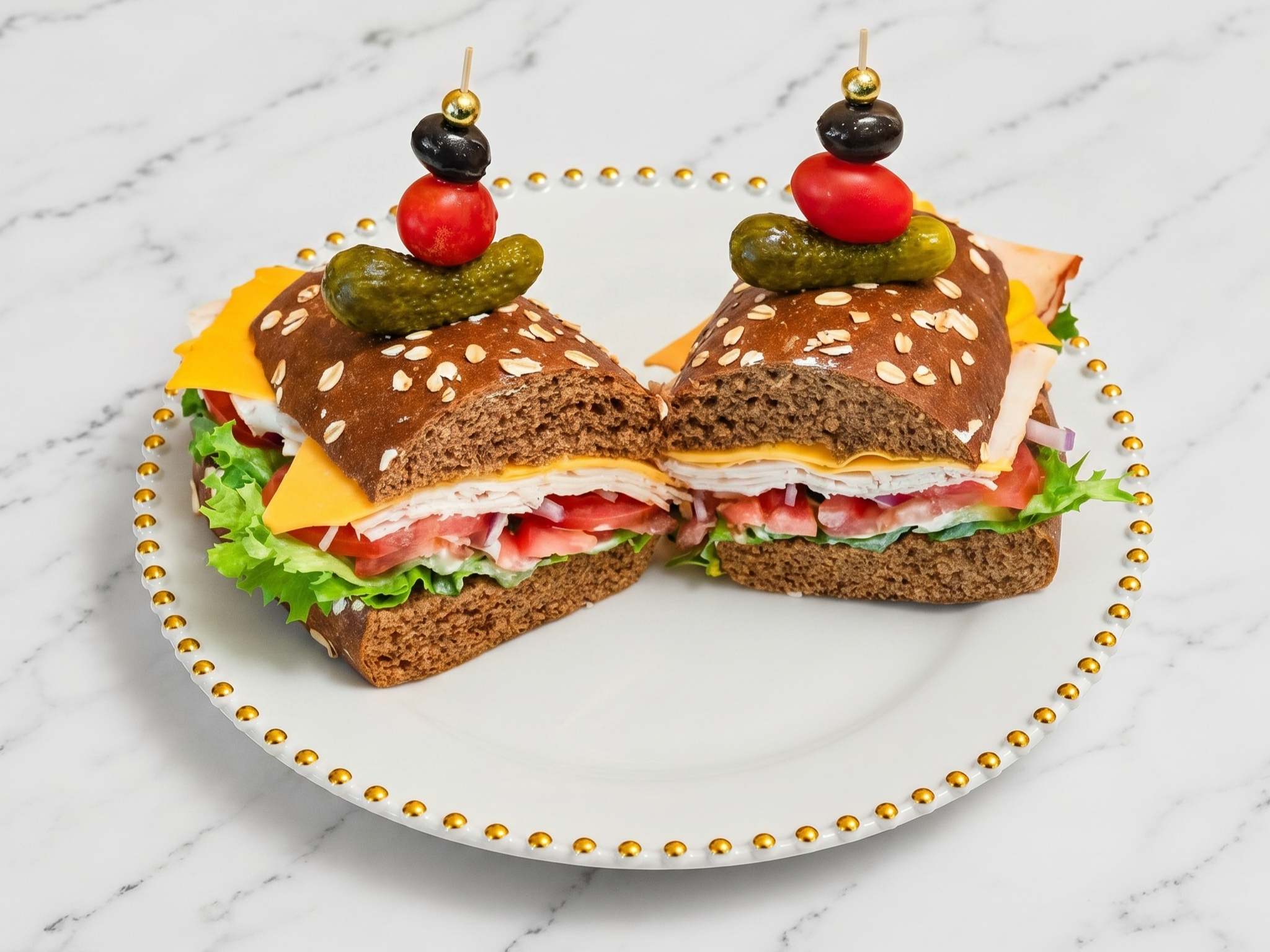 The Gobbler Deluxe Sandwich.