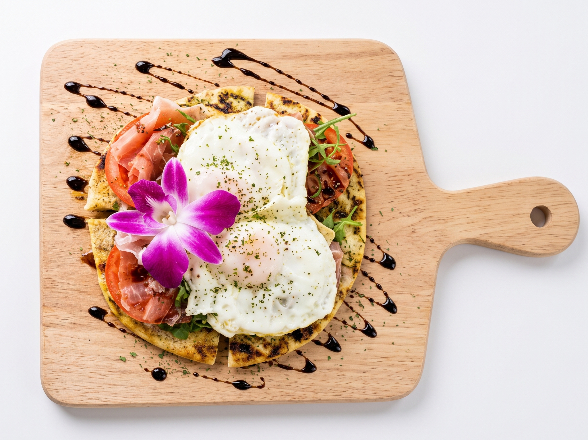 Modern Egg Pizza.