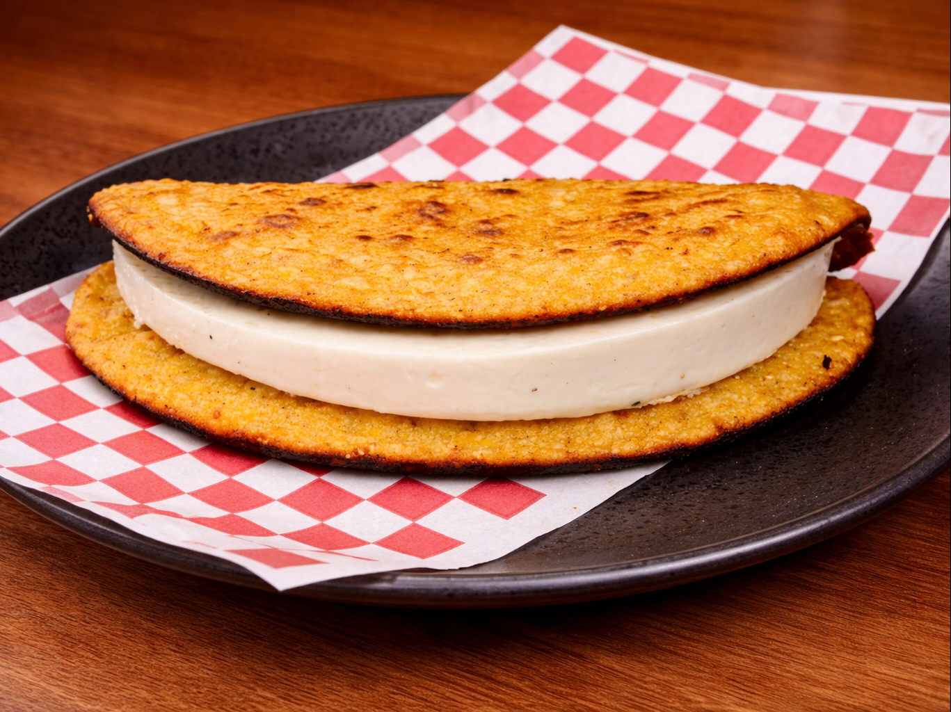 Handmade Venezuelan Cheese Cachapa / Cachapa de Queso de Mano.