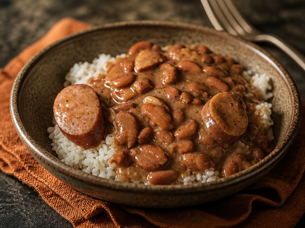 Red Beans and Rice Meal.