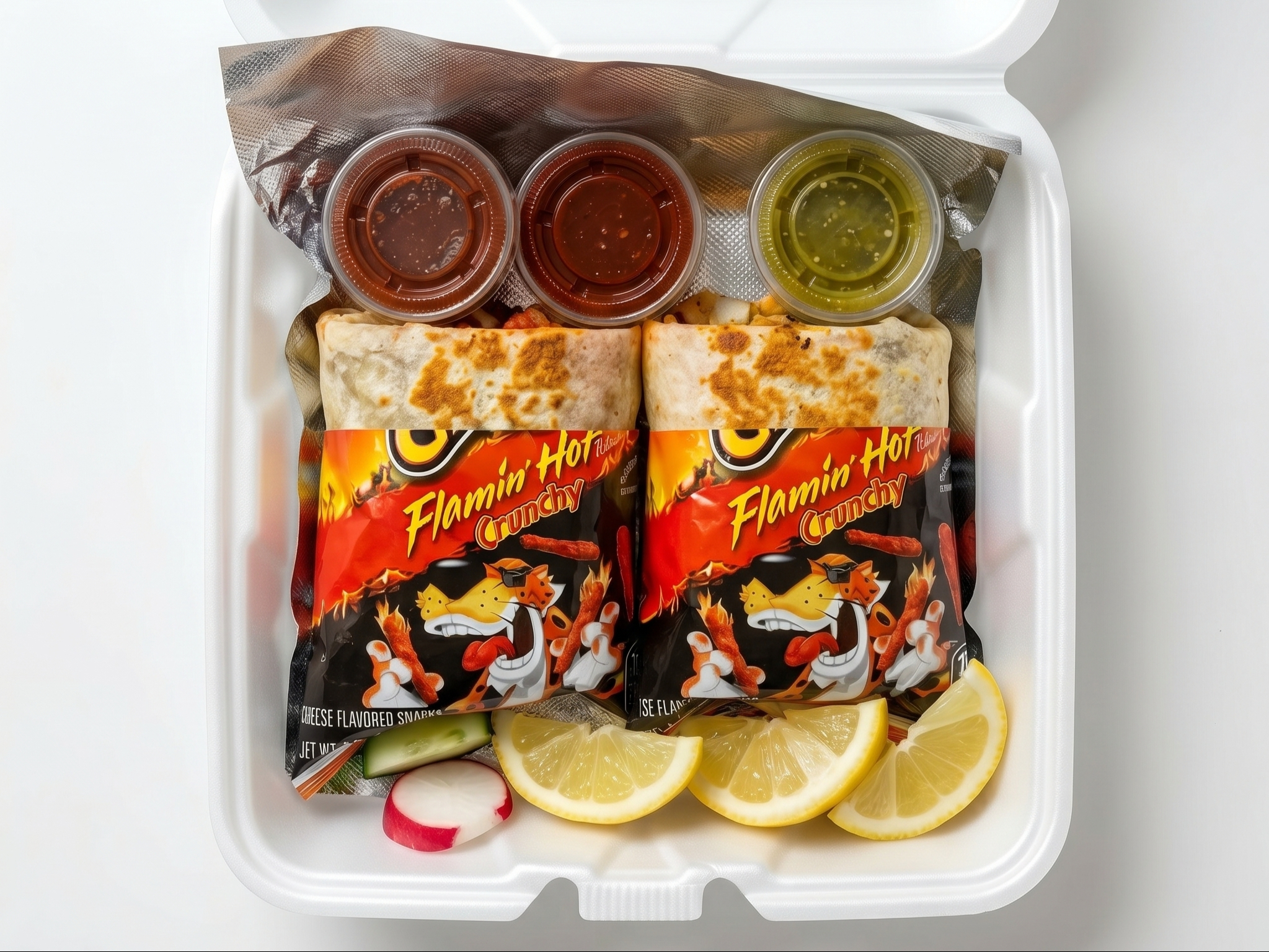 Hot Chetto Burrito.