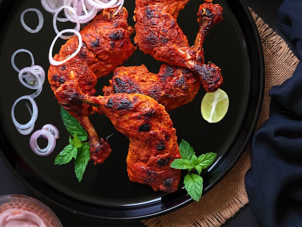 Chicken Tandoori Half 2 pieces.