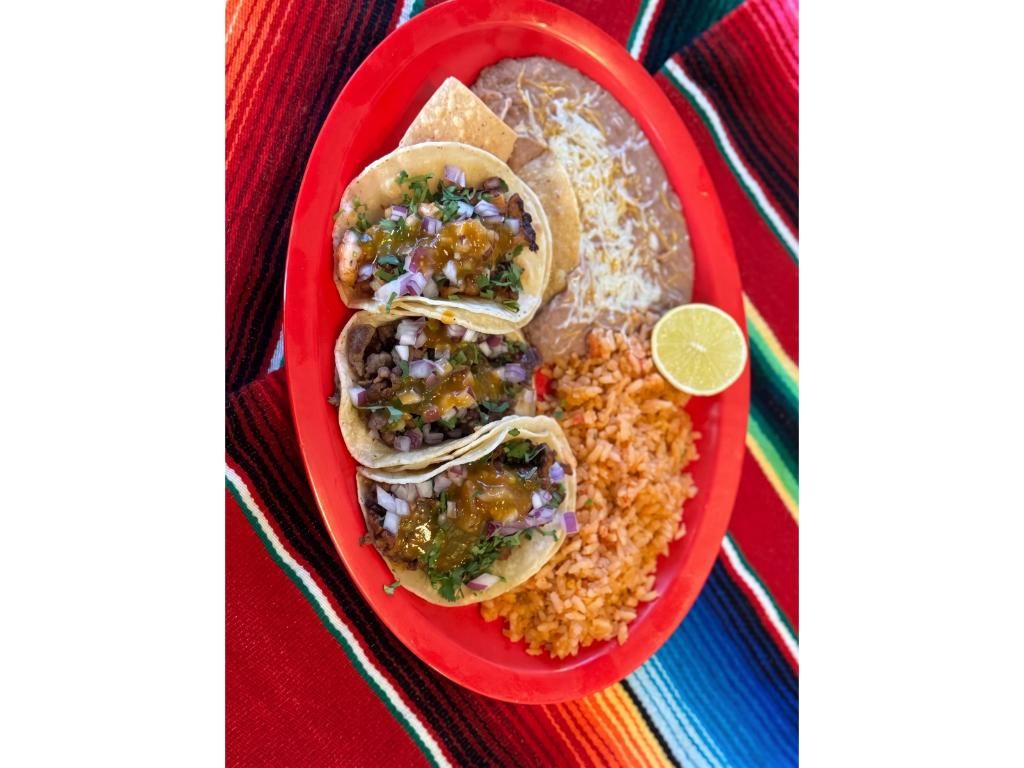 #15 3 Street Style Tacos Plate