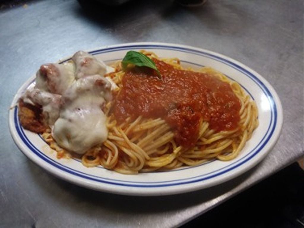 Shrimp Parmigiana.
