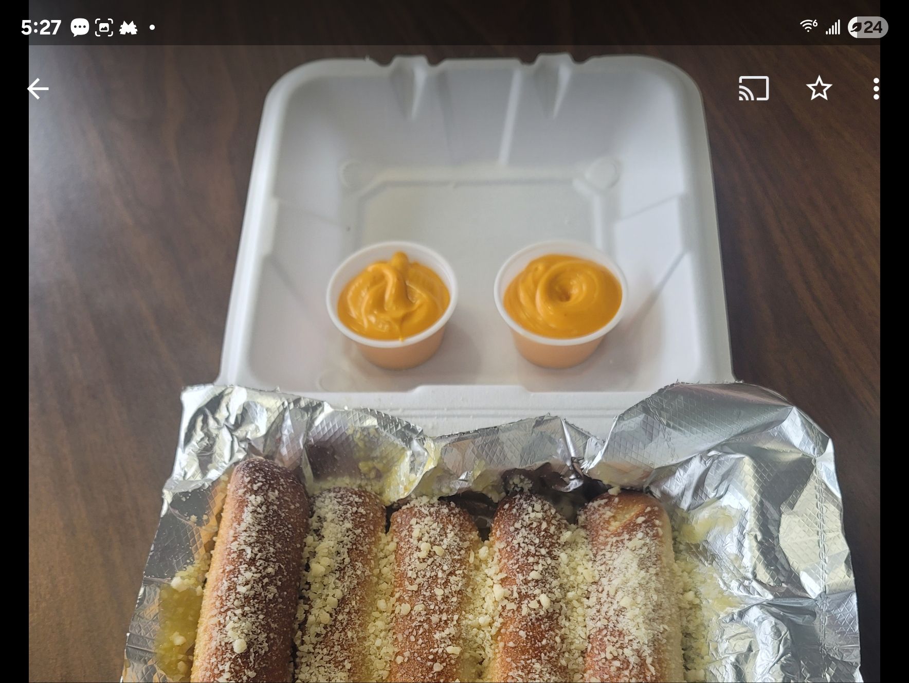 6 Bosco Sticks.