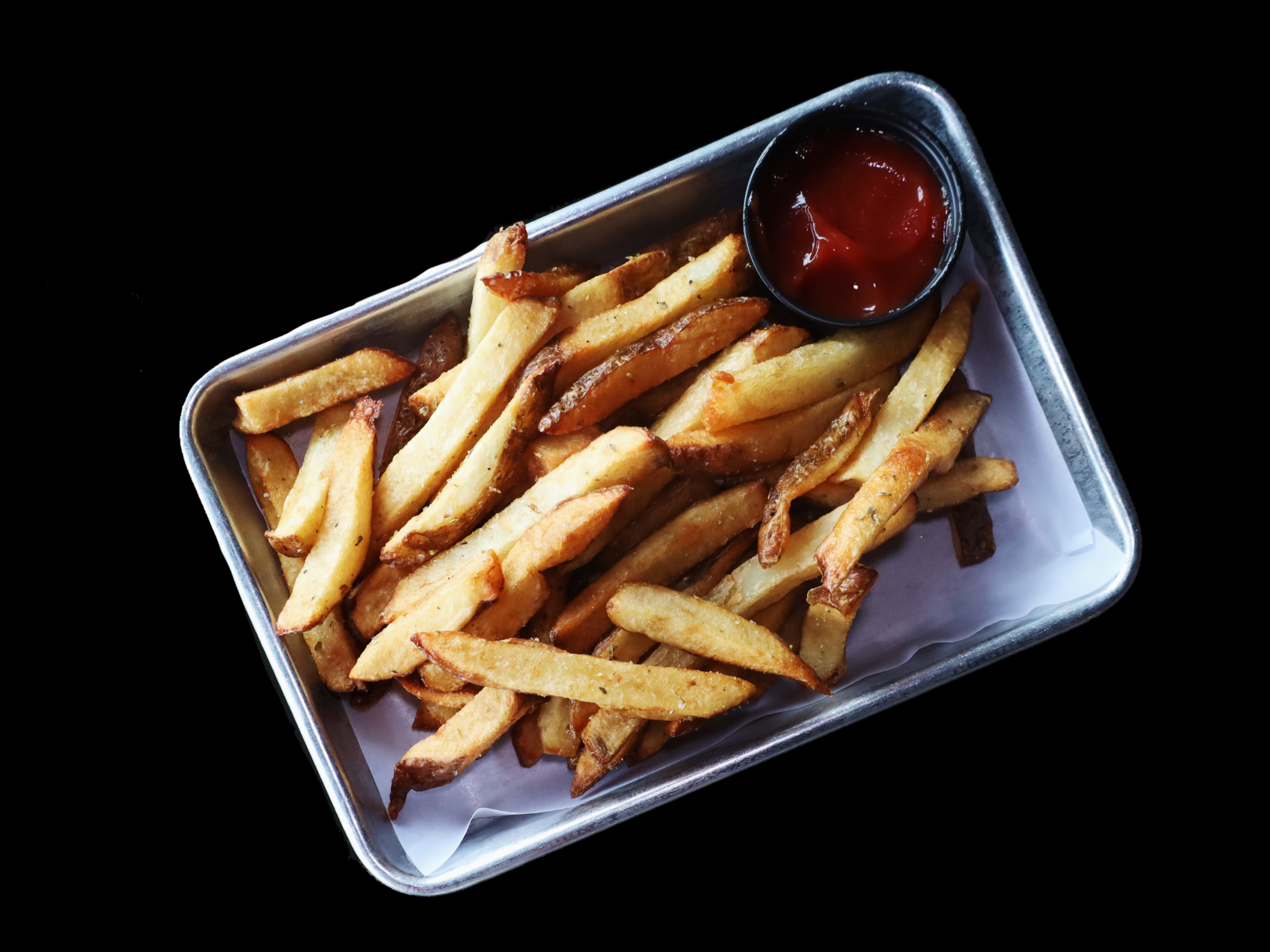 HAND CUT FRIES.