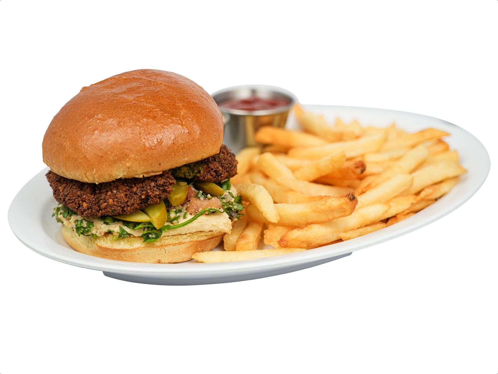 Falafel Burger.