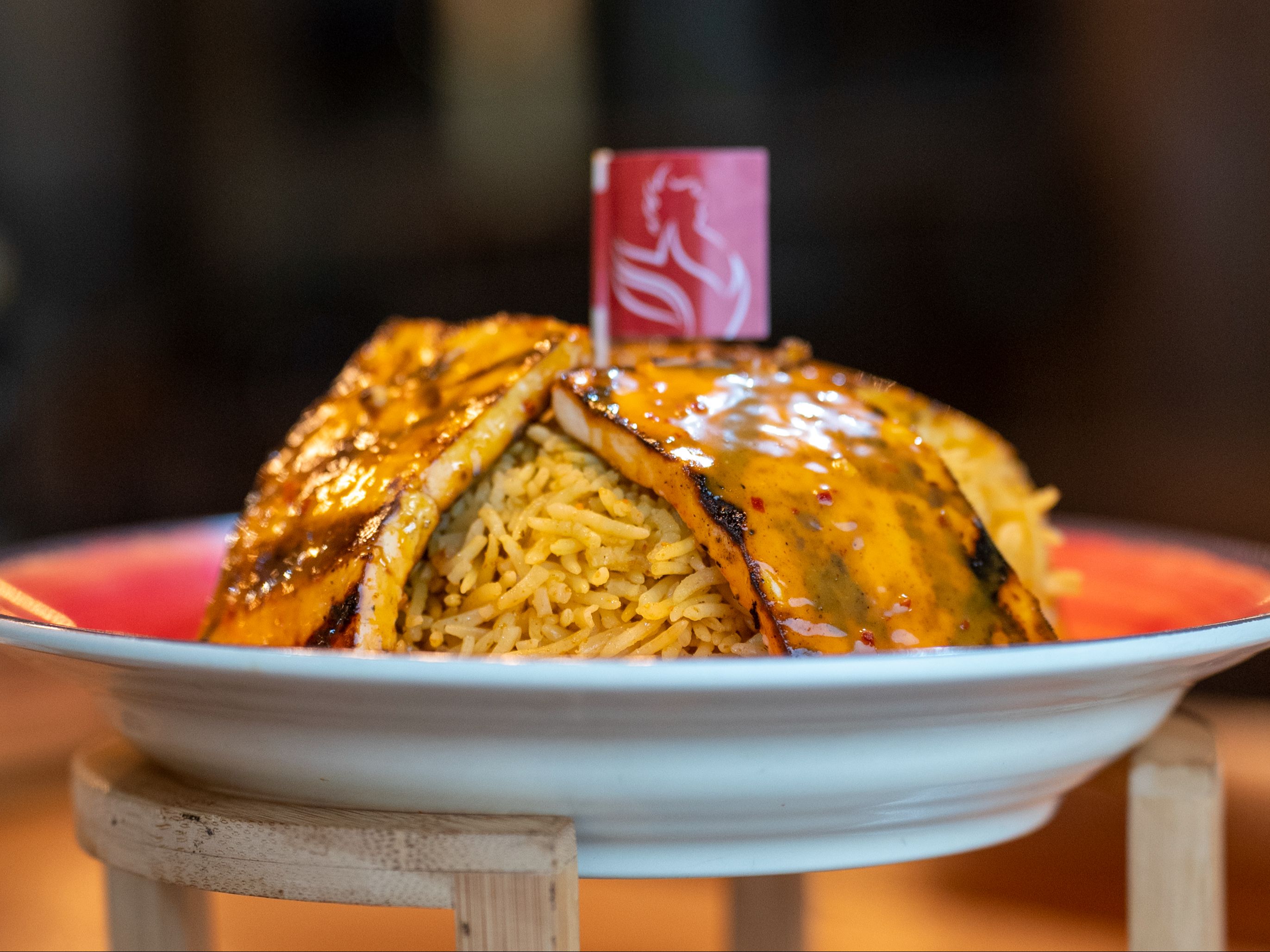 Paneer Over Rice.