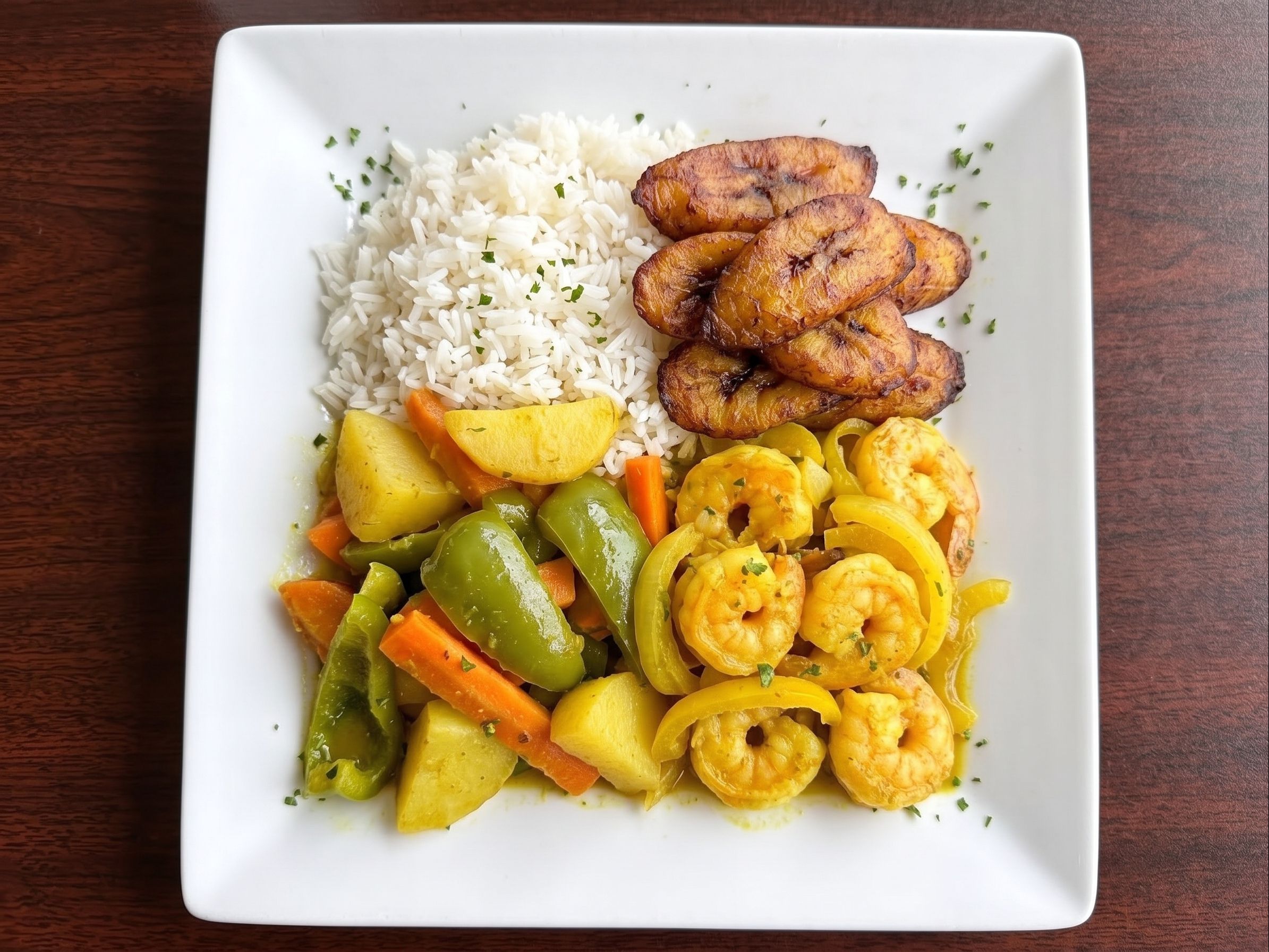 Curry Shrimp.
