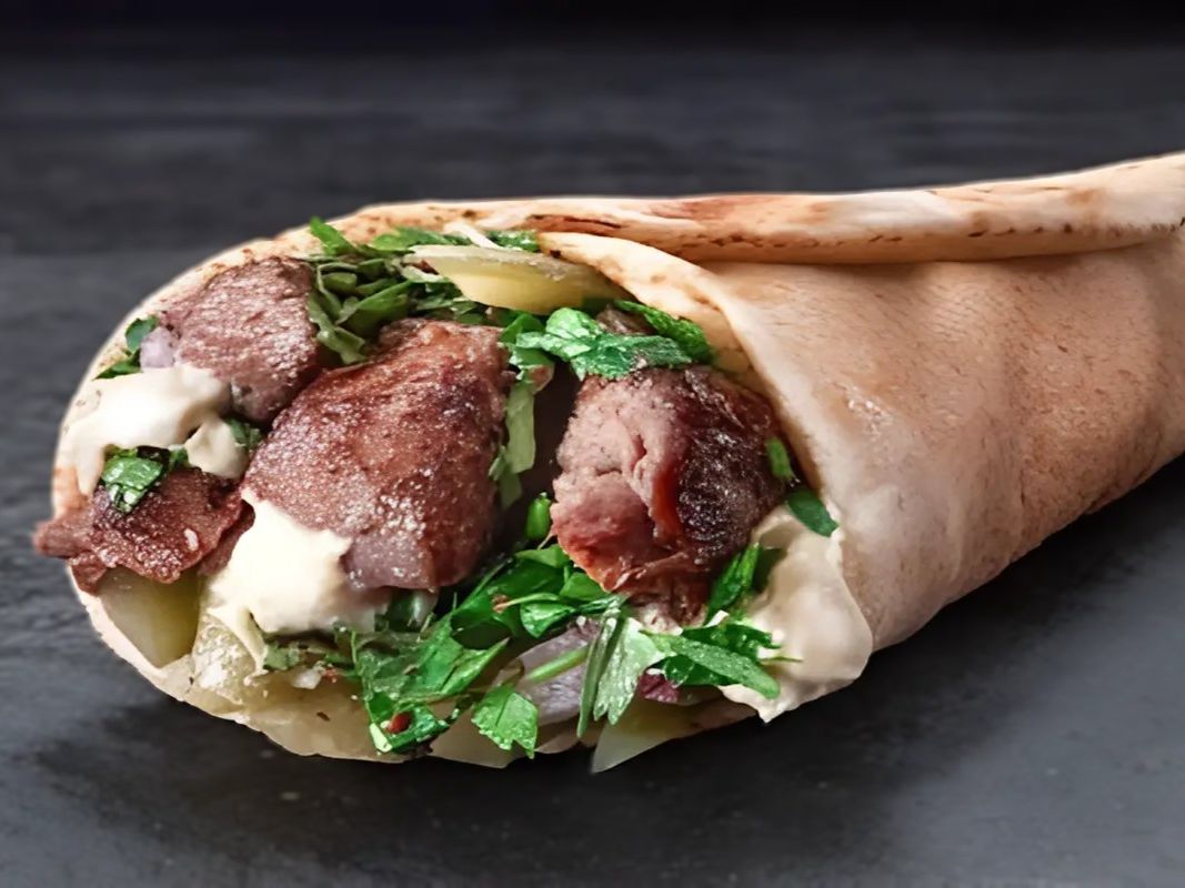 Beef Cubes Sandwich.