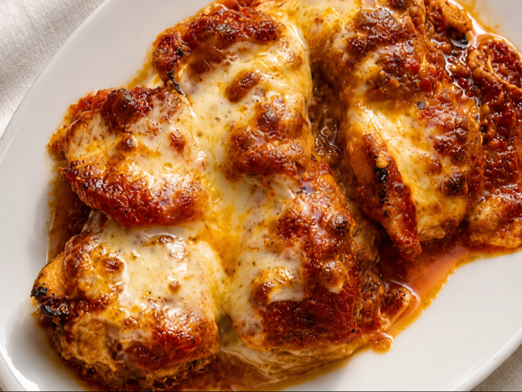 Shrimp Parmigiana.