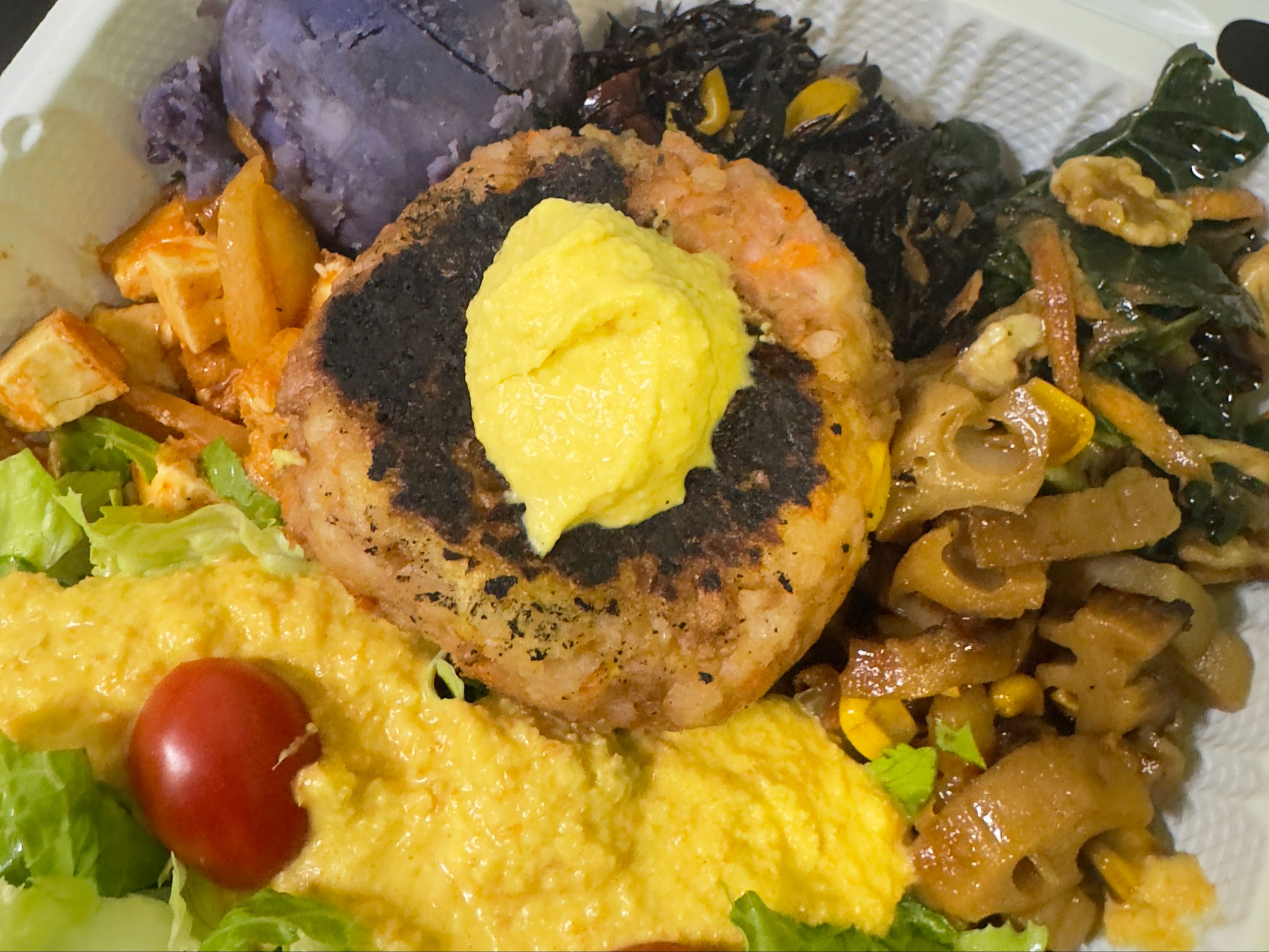 Vegan Hamburg Power Bento.