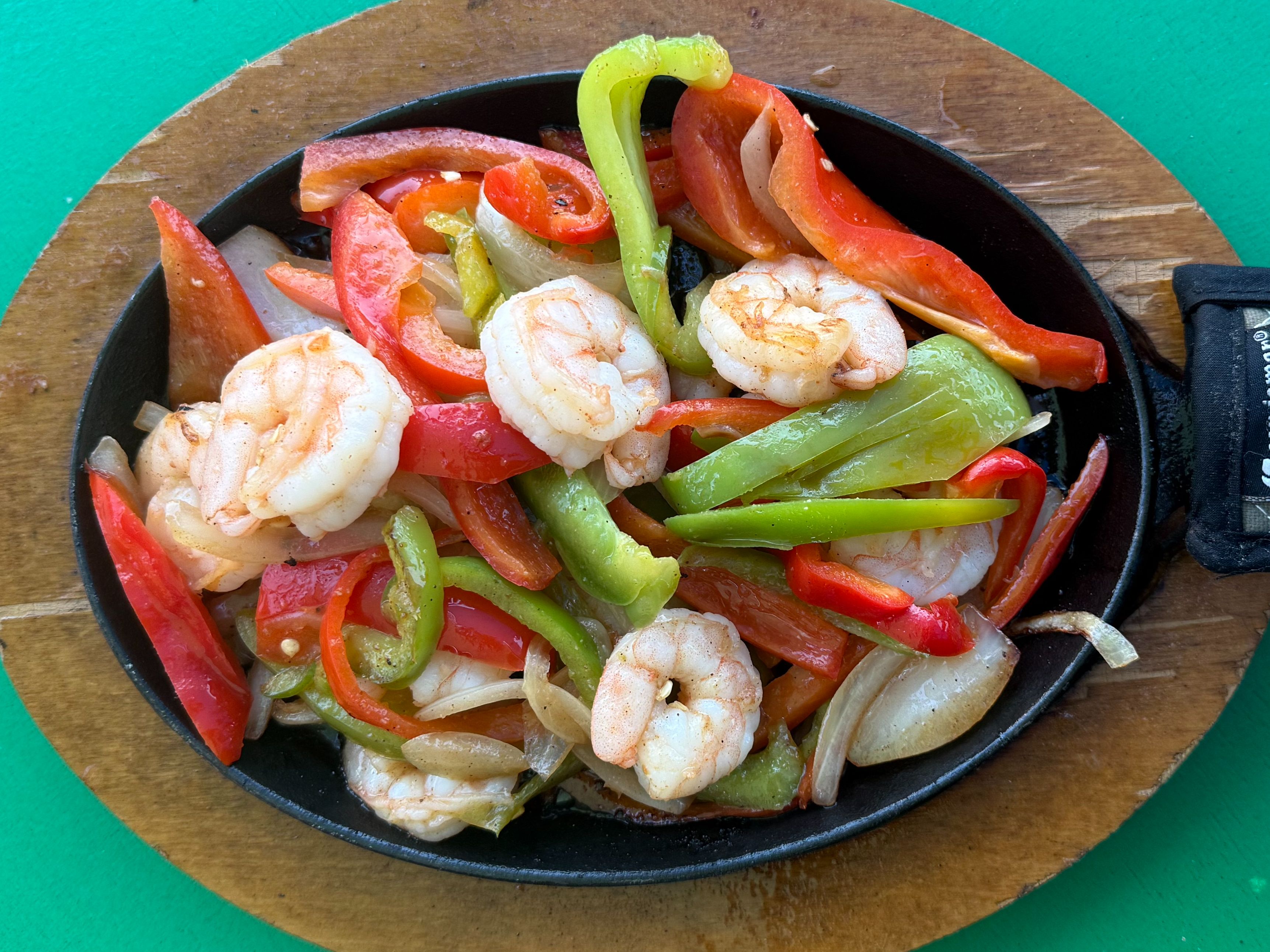 Shrimp Fajitas.
