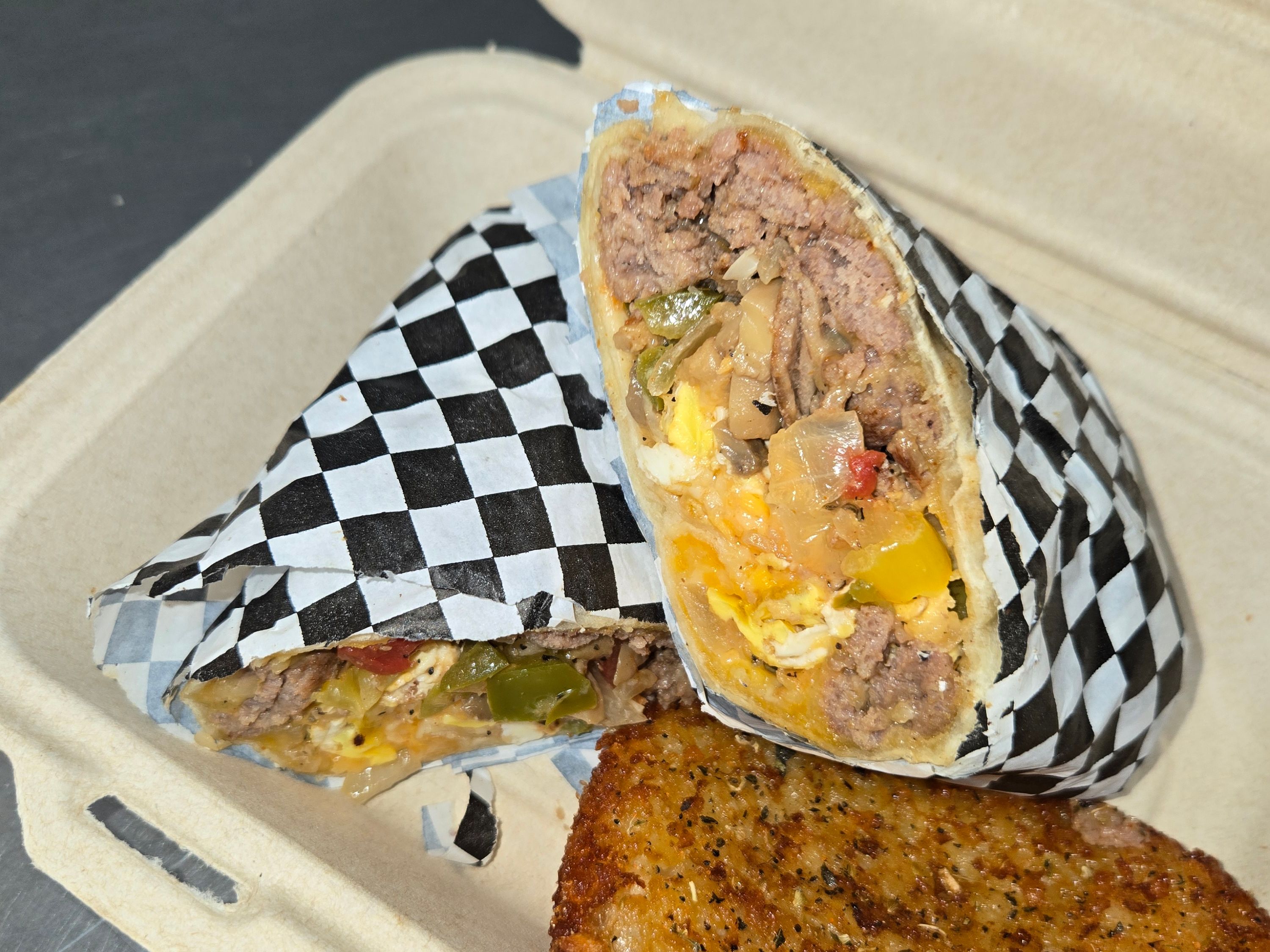 Steak, Egg & Cheese Burrito.