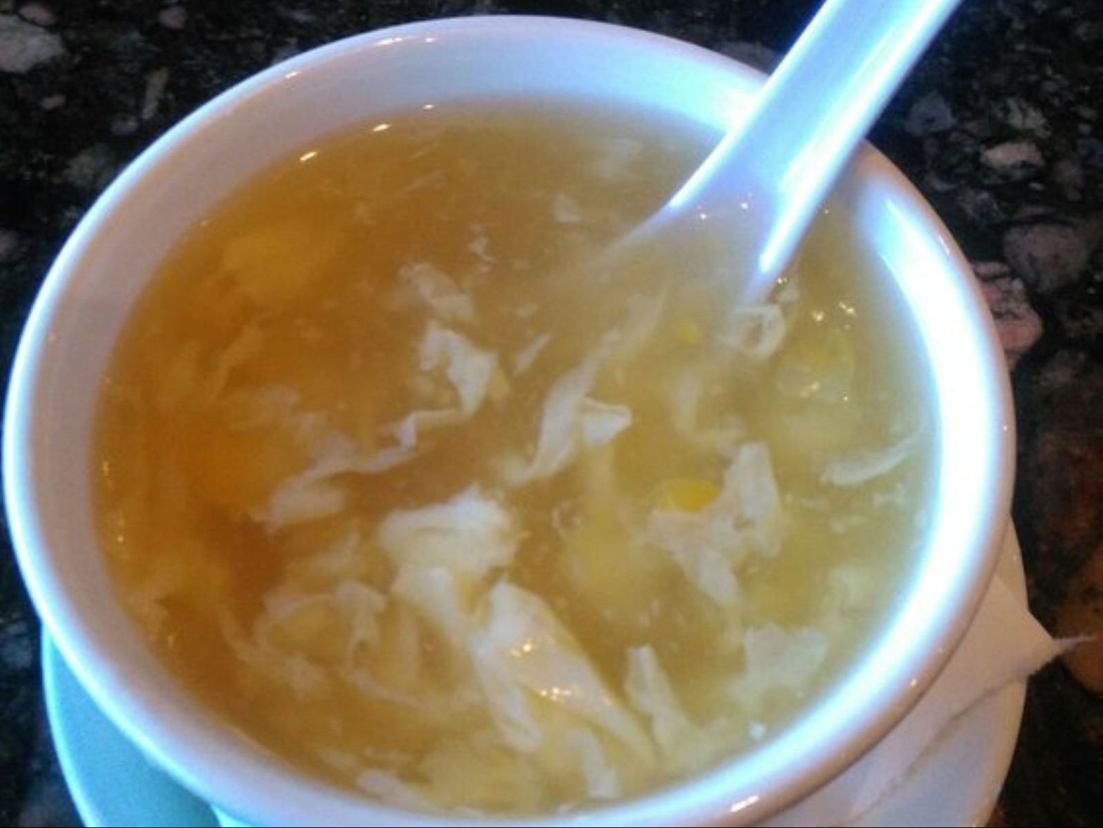 Chicken Egg Drop Soup Bowl