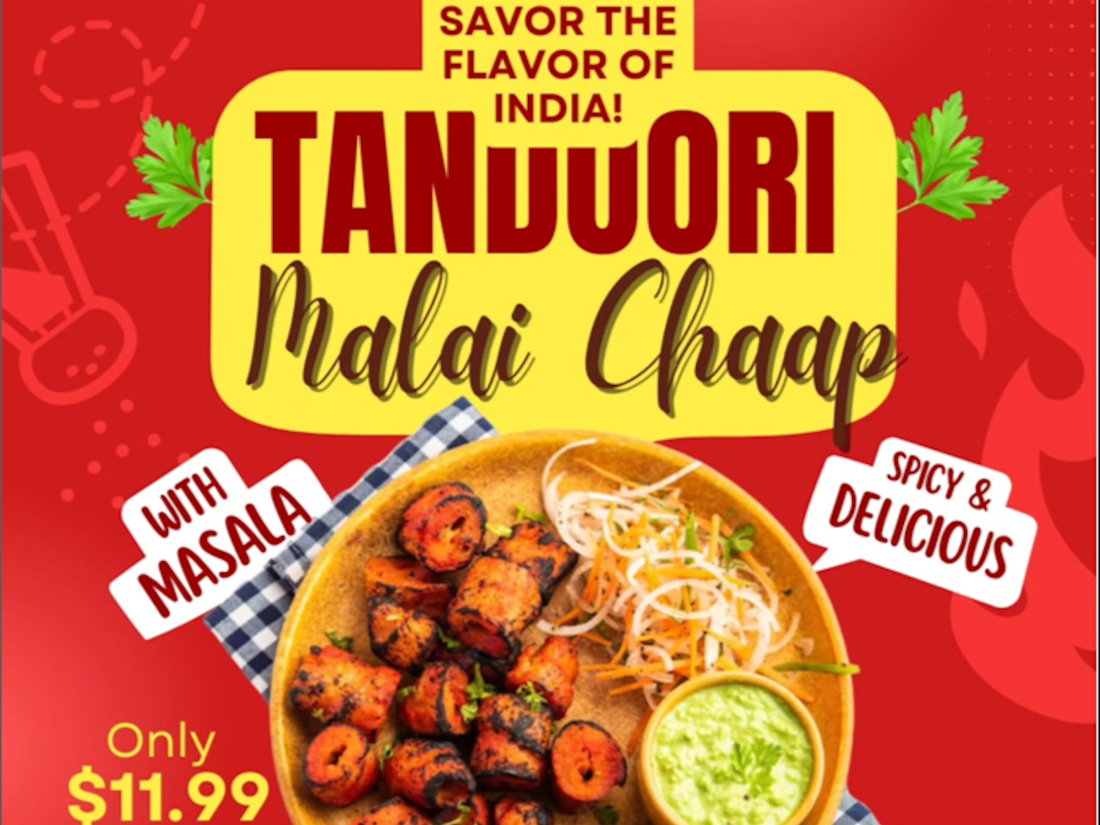 Tandoori Malai Chaap.