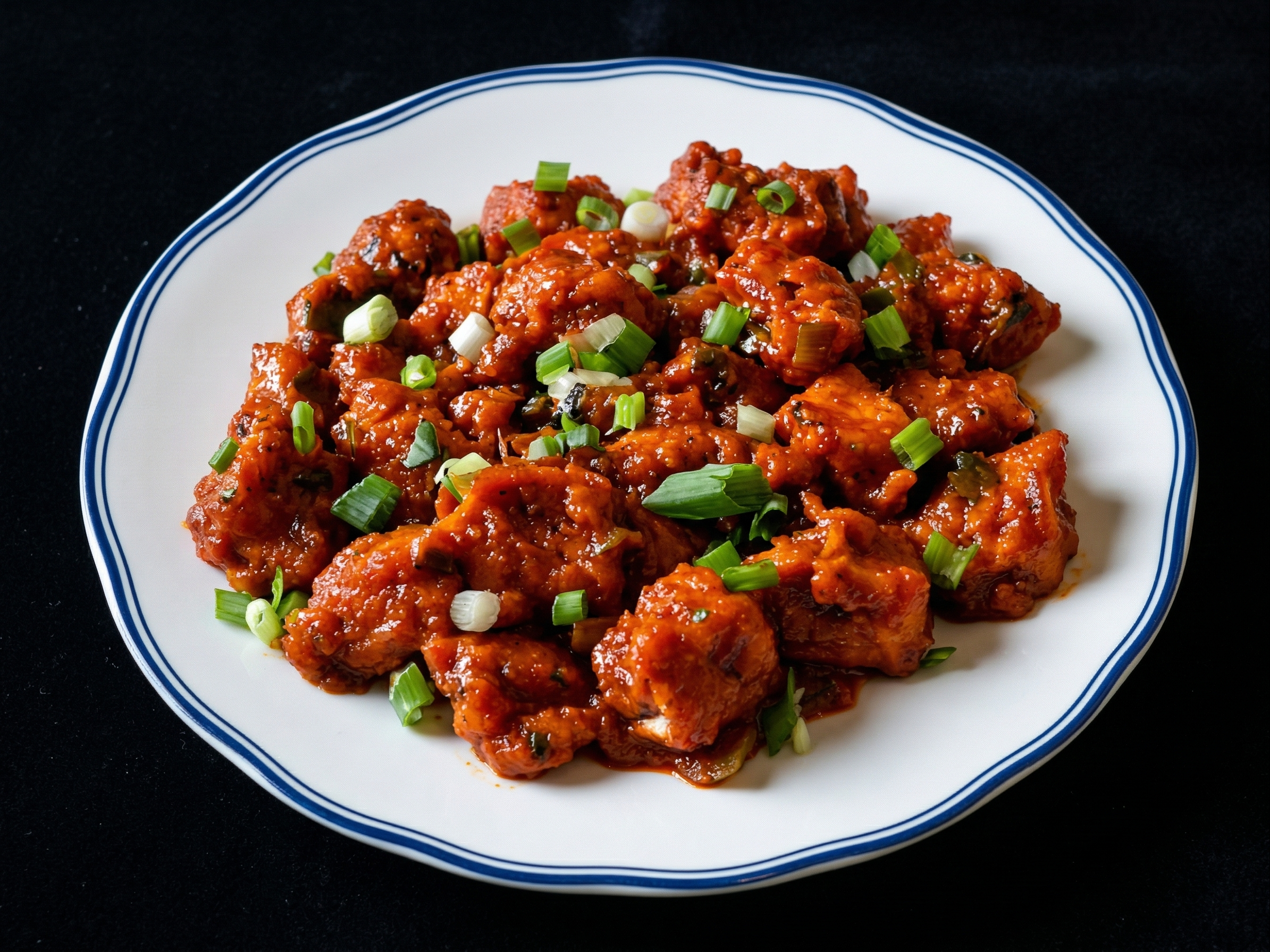Shrimp Manchurian.