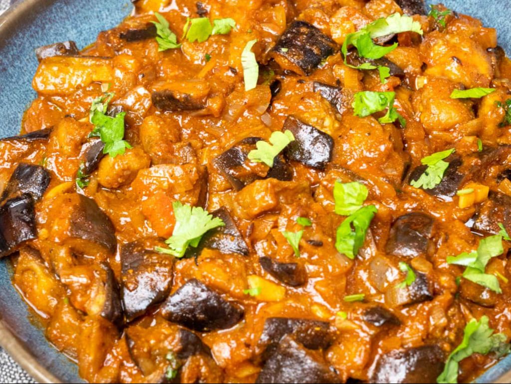 TANGY EGGPLANT.