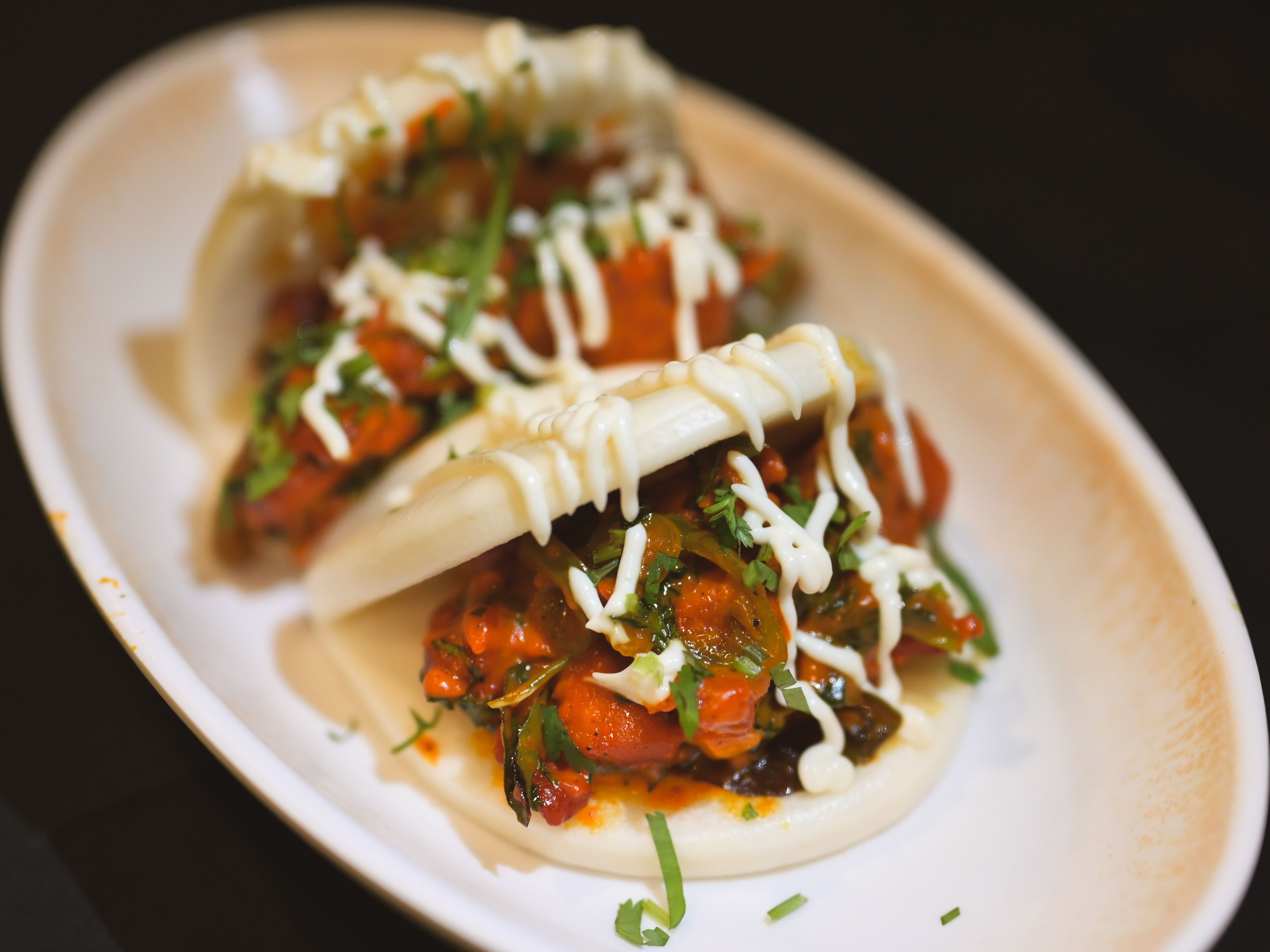 Dynamite Chicken Bao.