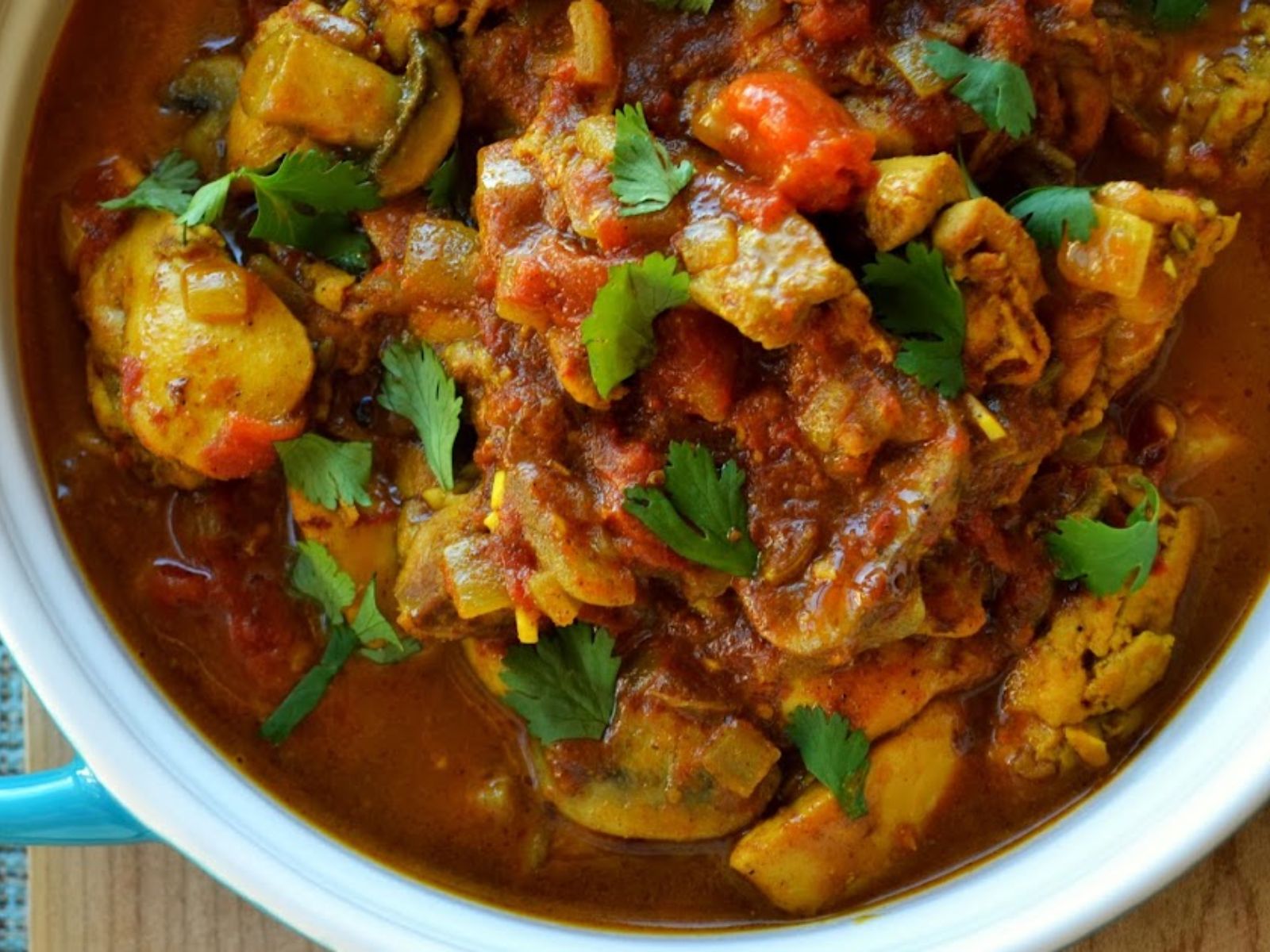 Chicken & Mushroom Curry (GF, NF).