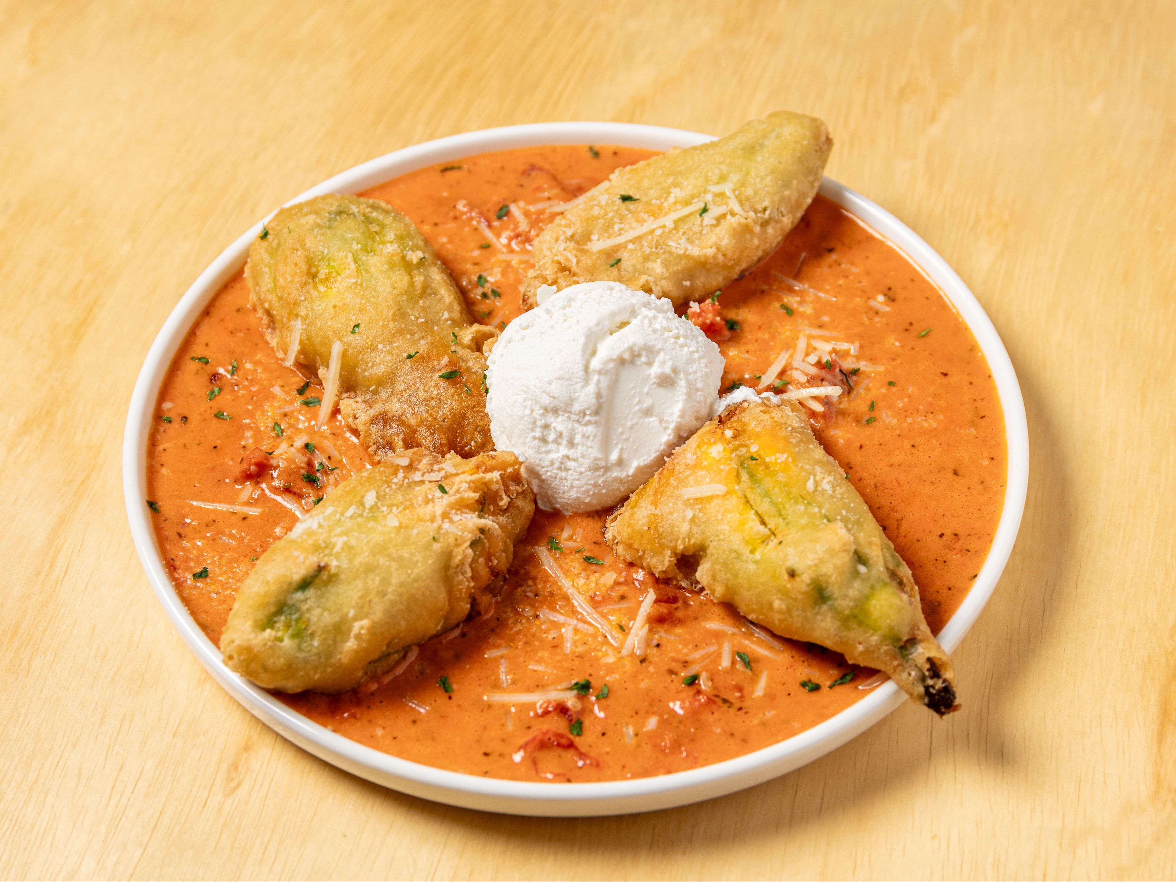 Stuffed Zucchini Blossom.