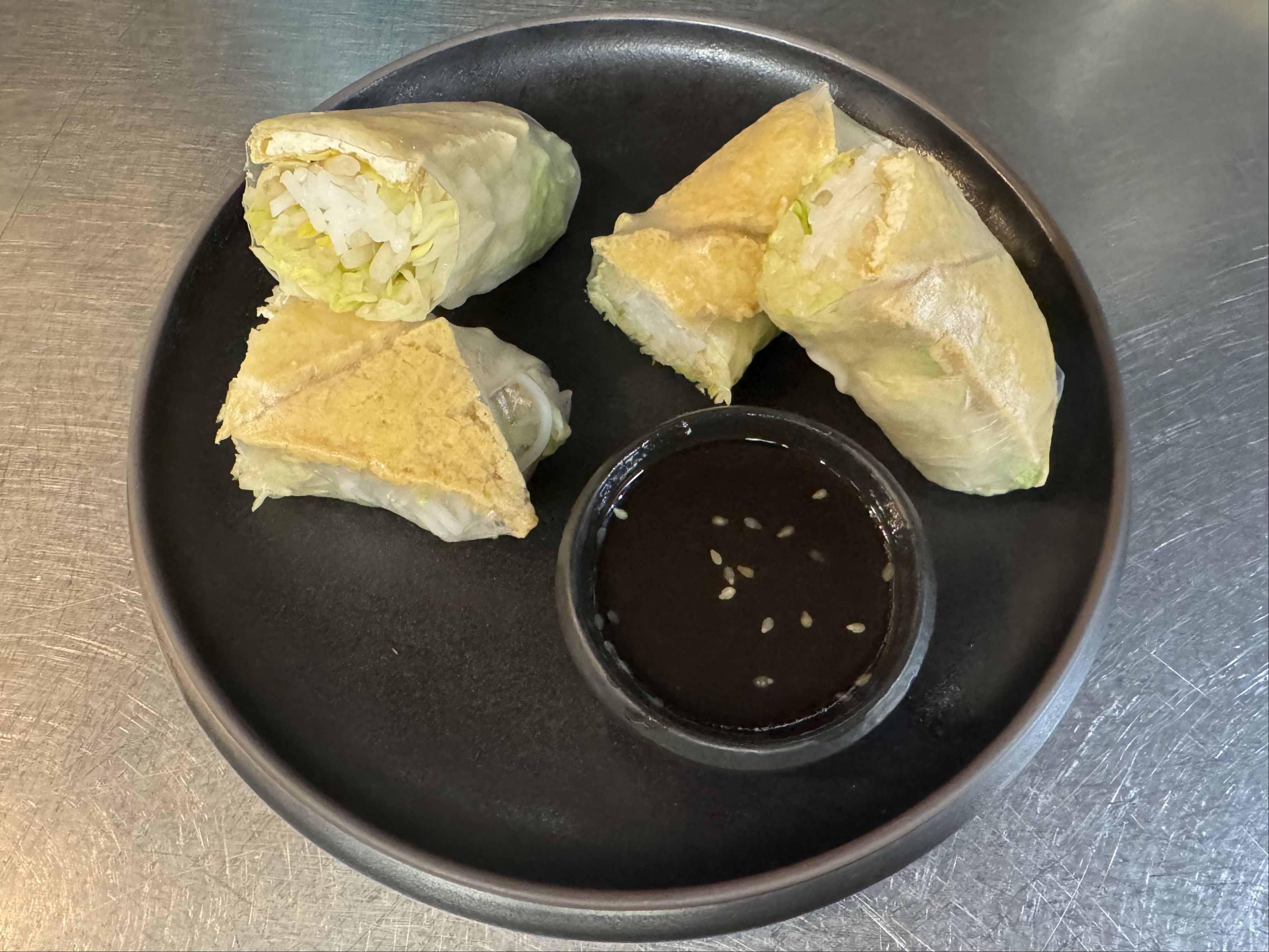 SPRING ROLLS - GOLDEN TOFU DELIGHT.